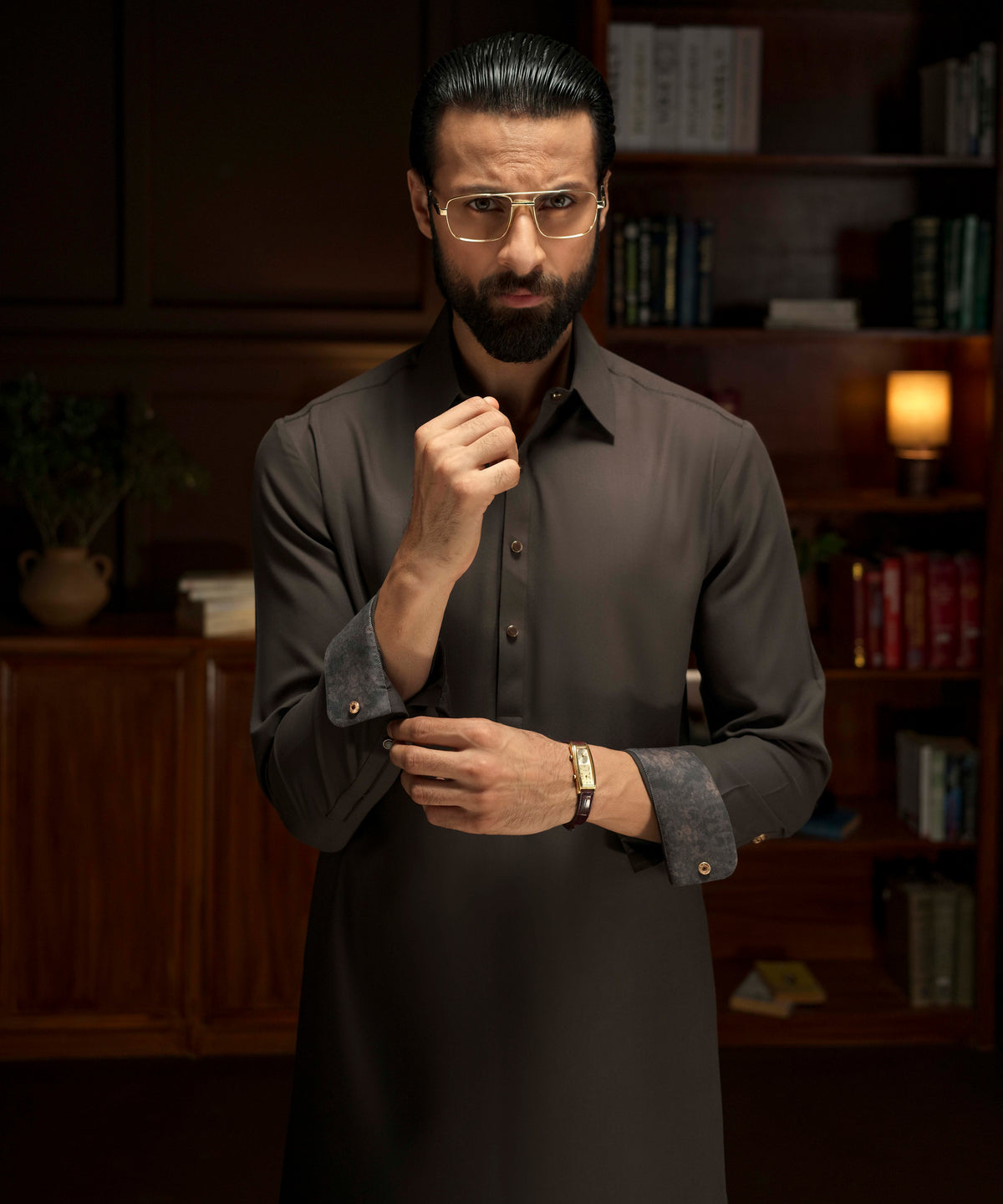 KOBE - Brown Kameez Shalwar