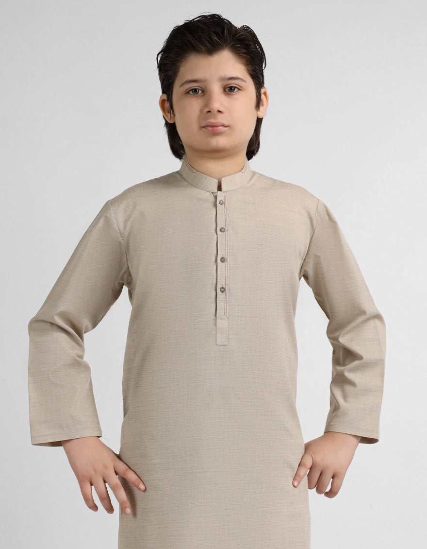 CAMEL PLAIN KURTA