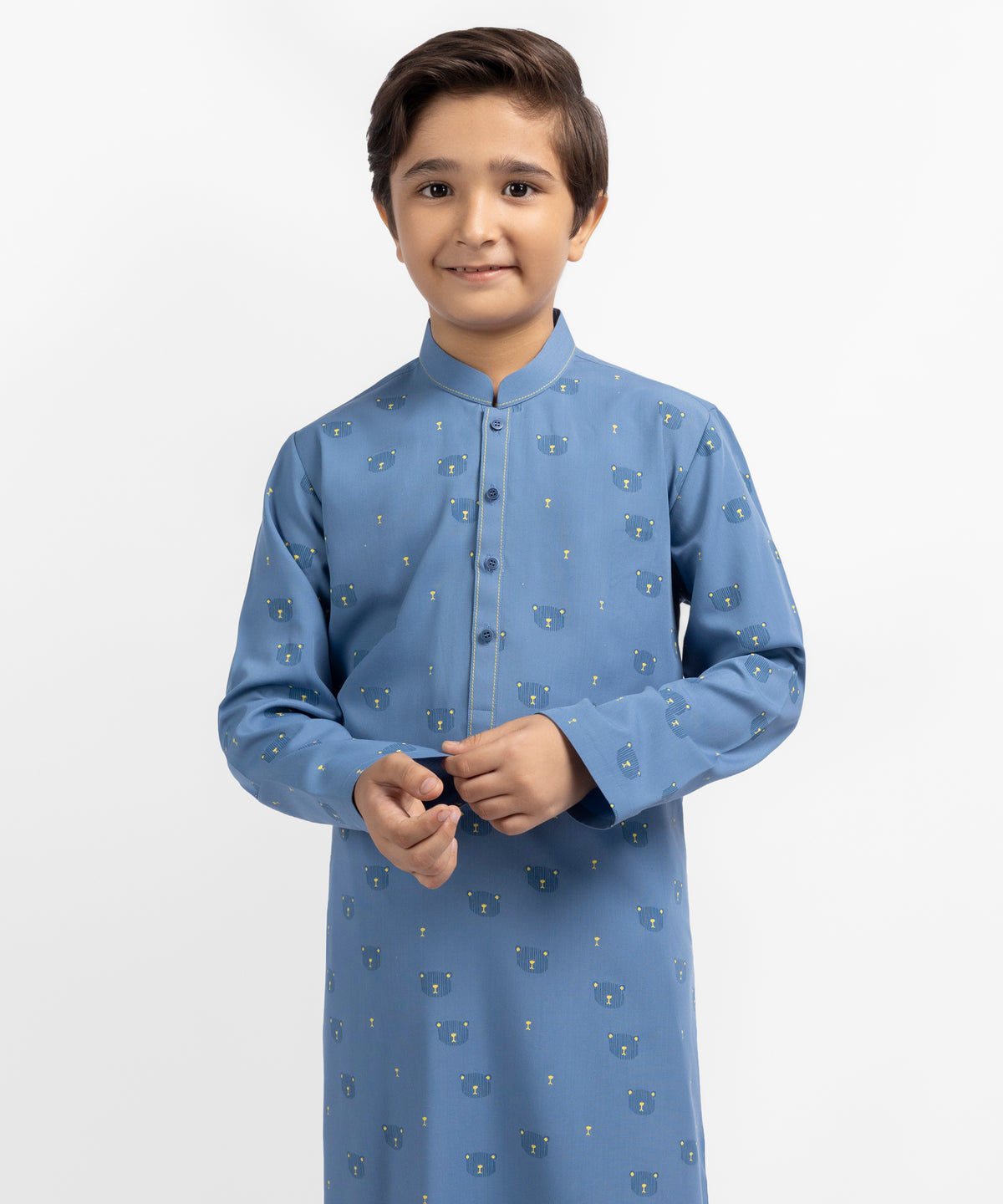 Blue Casual Kurta Trousers