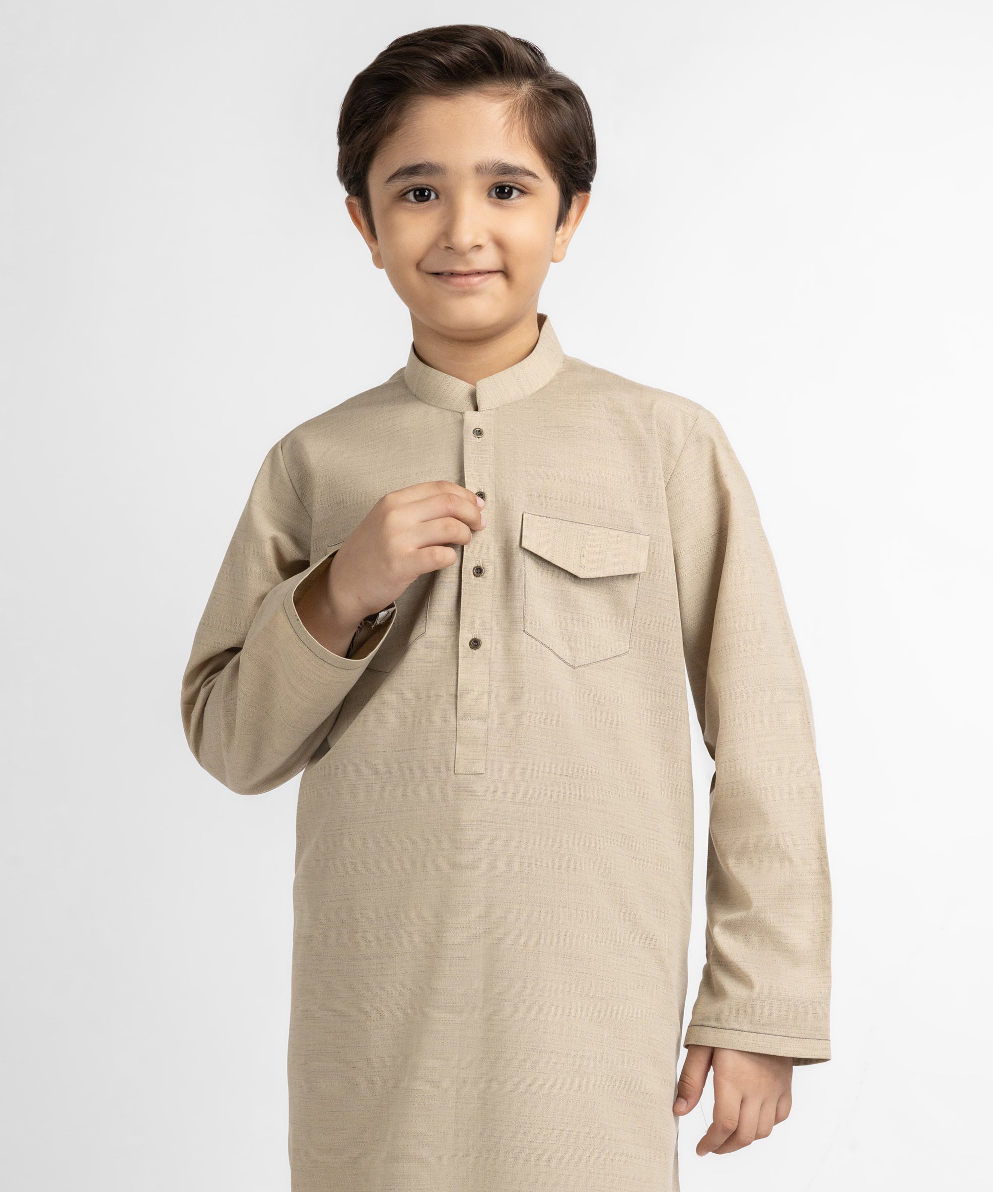 BEIGE CASUAL KURTA TROUSERS