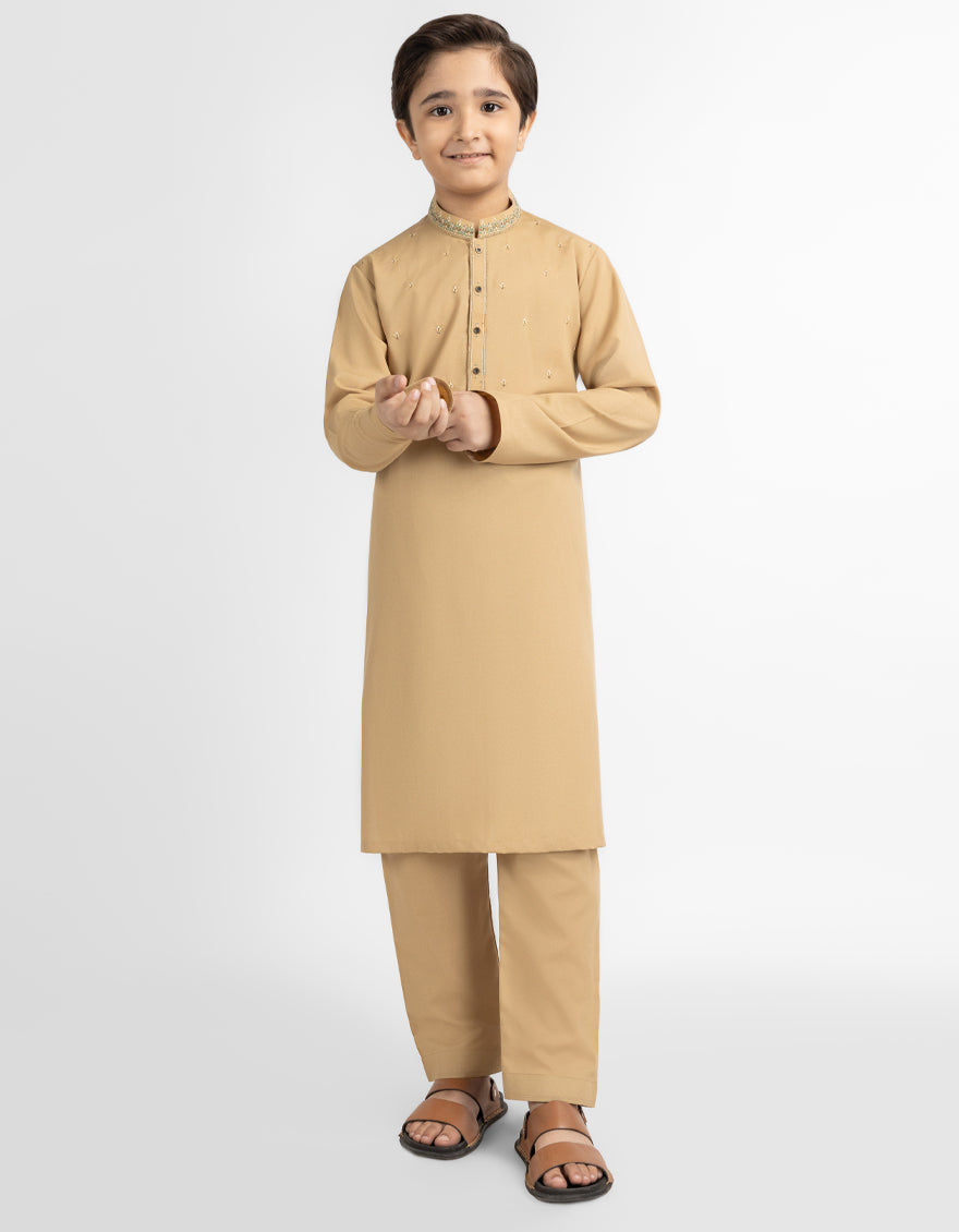 GOLDEN CASUAL KURTA TROUSERS