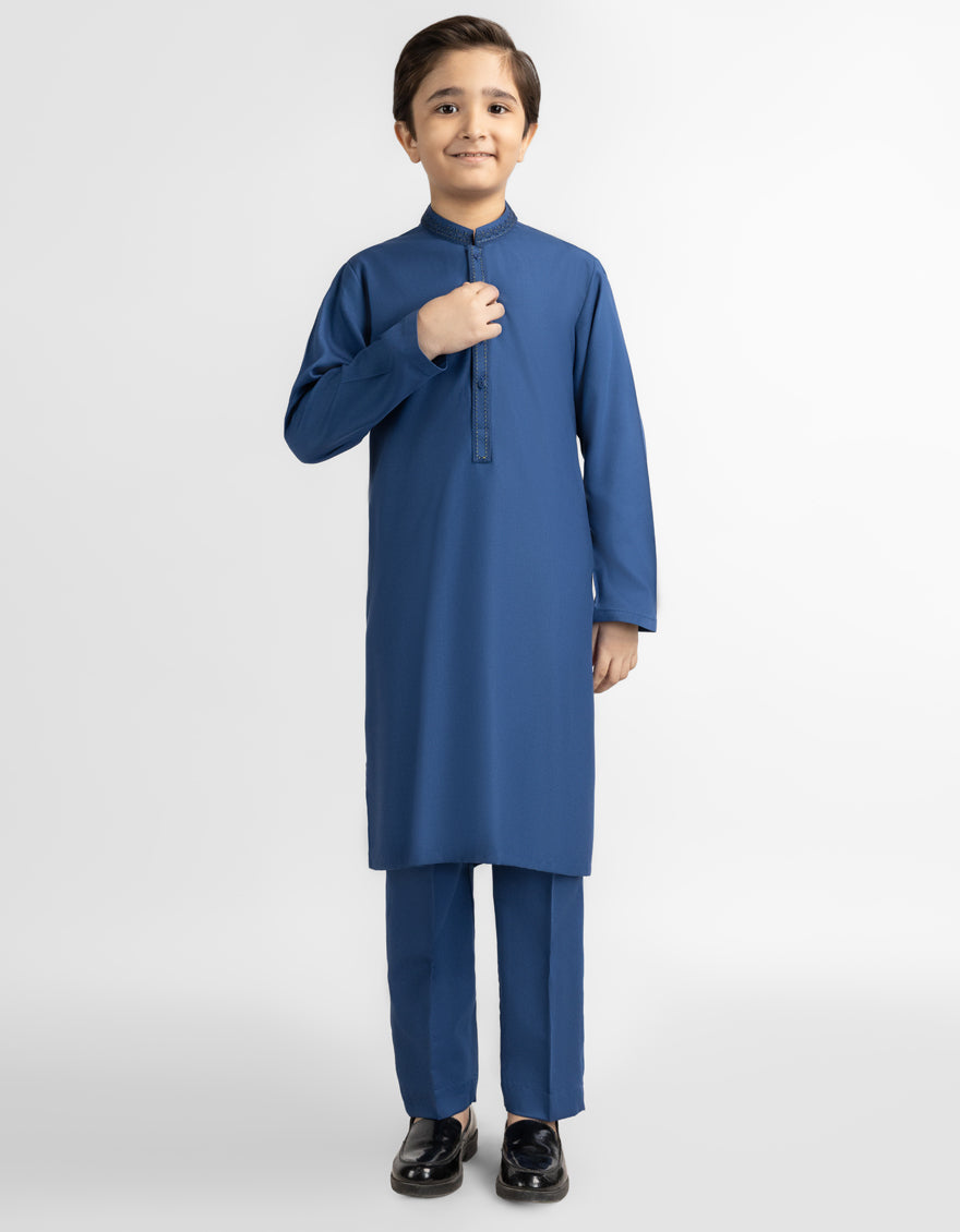 BLUE CASUAL KURTA TROUSERS