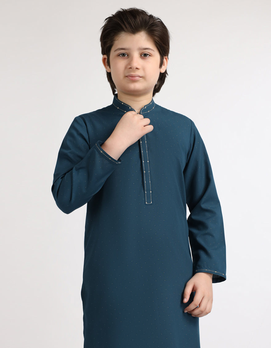 GREEN CASUAL KAMEEZ SHALWAR