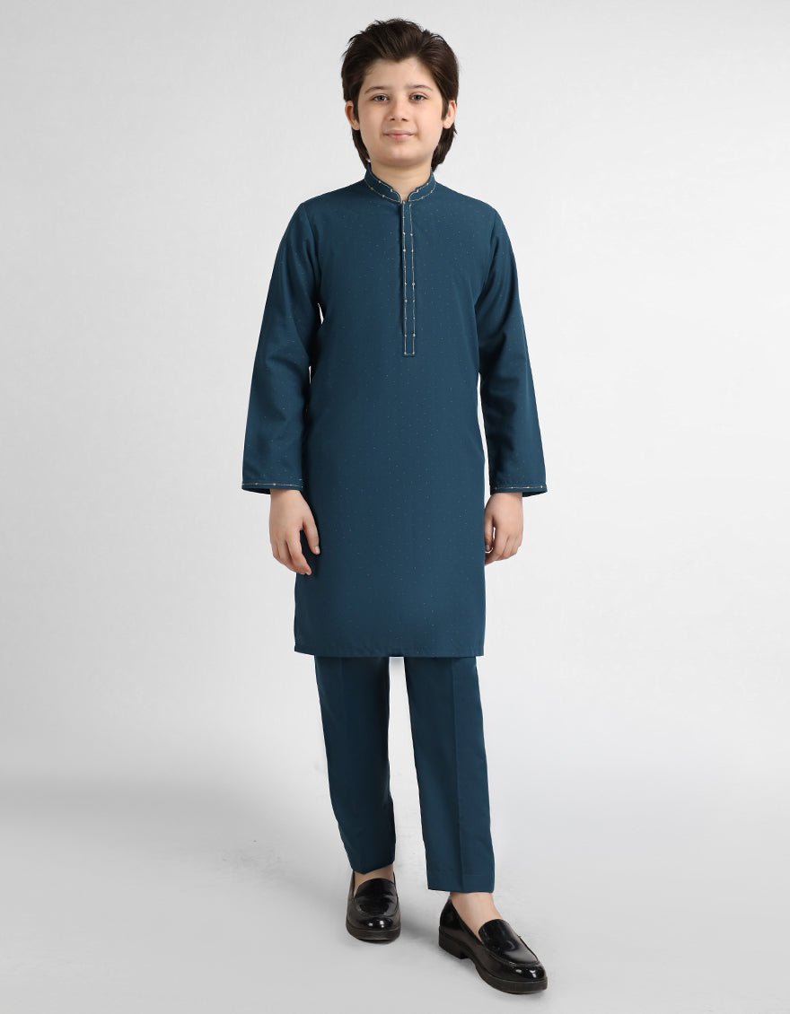 GREEN CASUAL KAMEEZ SHALWAR