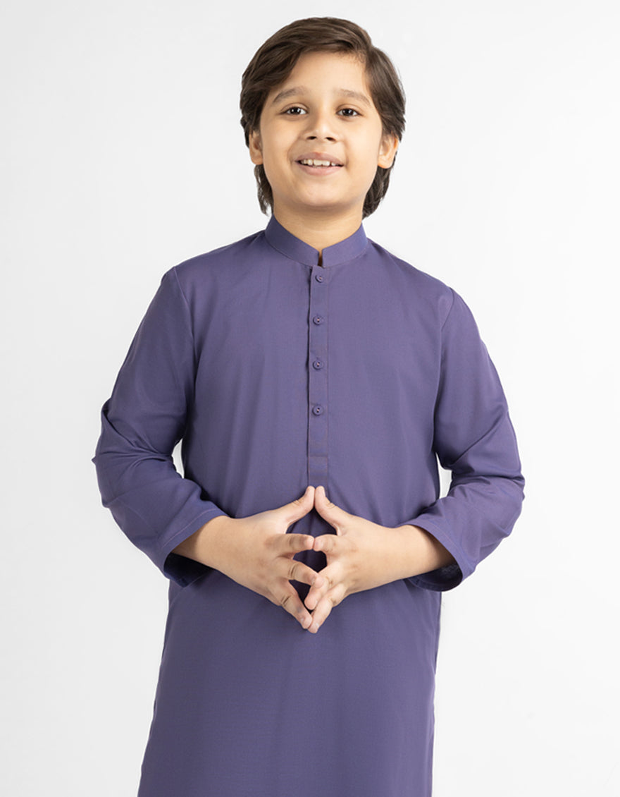 PURPLE CASUAL KAMEEZ SHALWAR