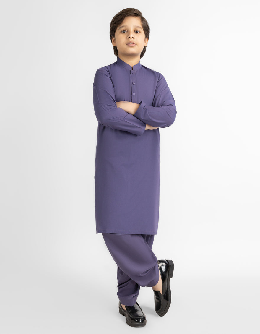PURPLE CASUAL KAMEEZ SHALWAR