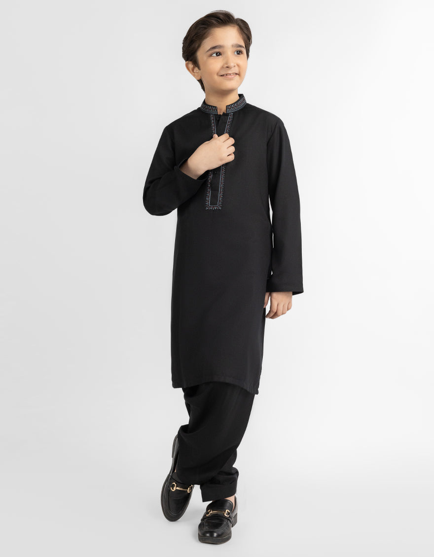 BLACK CASUAL KAMEEZ SHALWAR