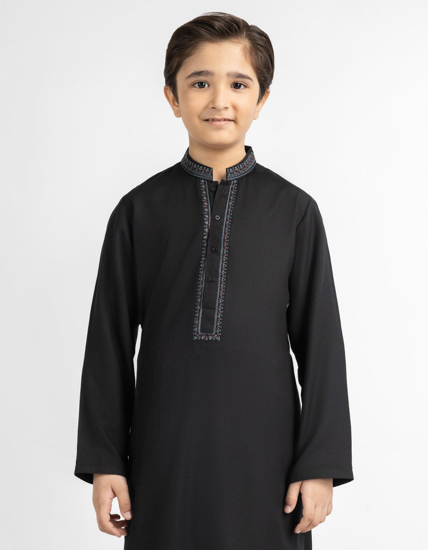 BLACK CASUAL KAMEEZ SHALWAR