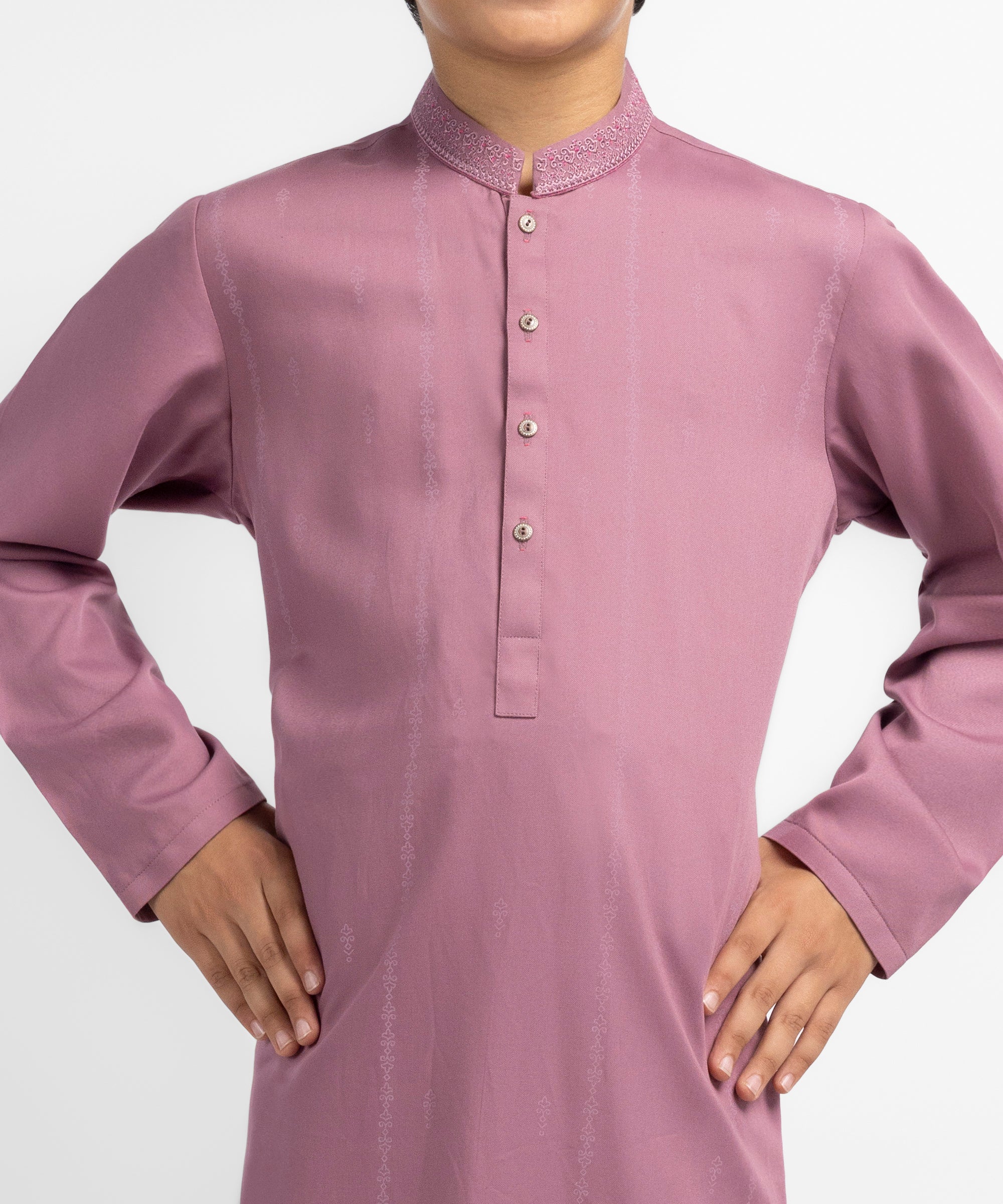 Onion Pink Semi-Formal Kameez Shalwar