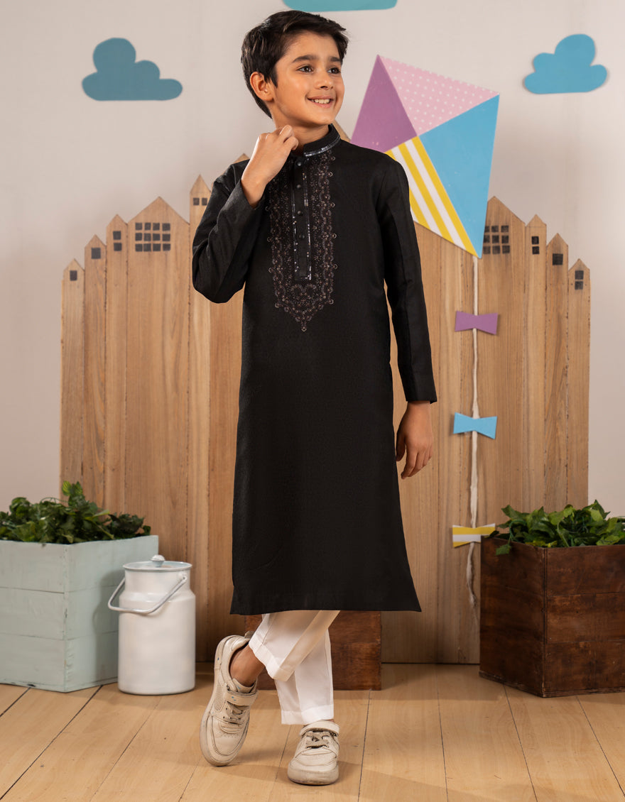 BLACK FORMAL KURTA