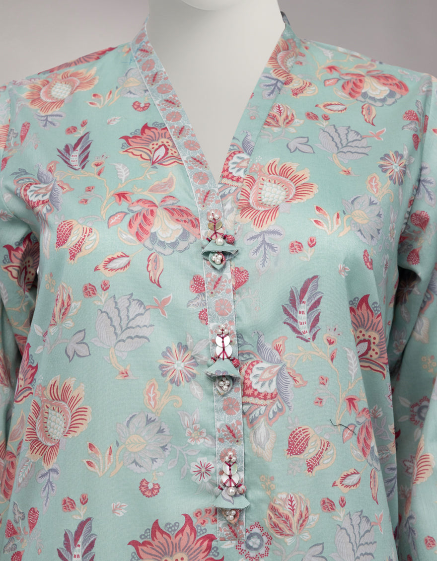 MULTICOLOR LAWN PRINTED UNSTITCHED 2PC