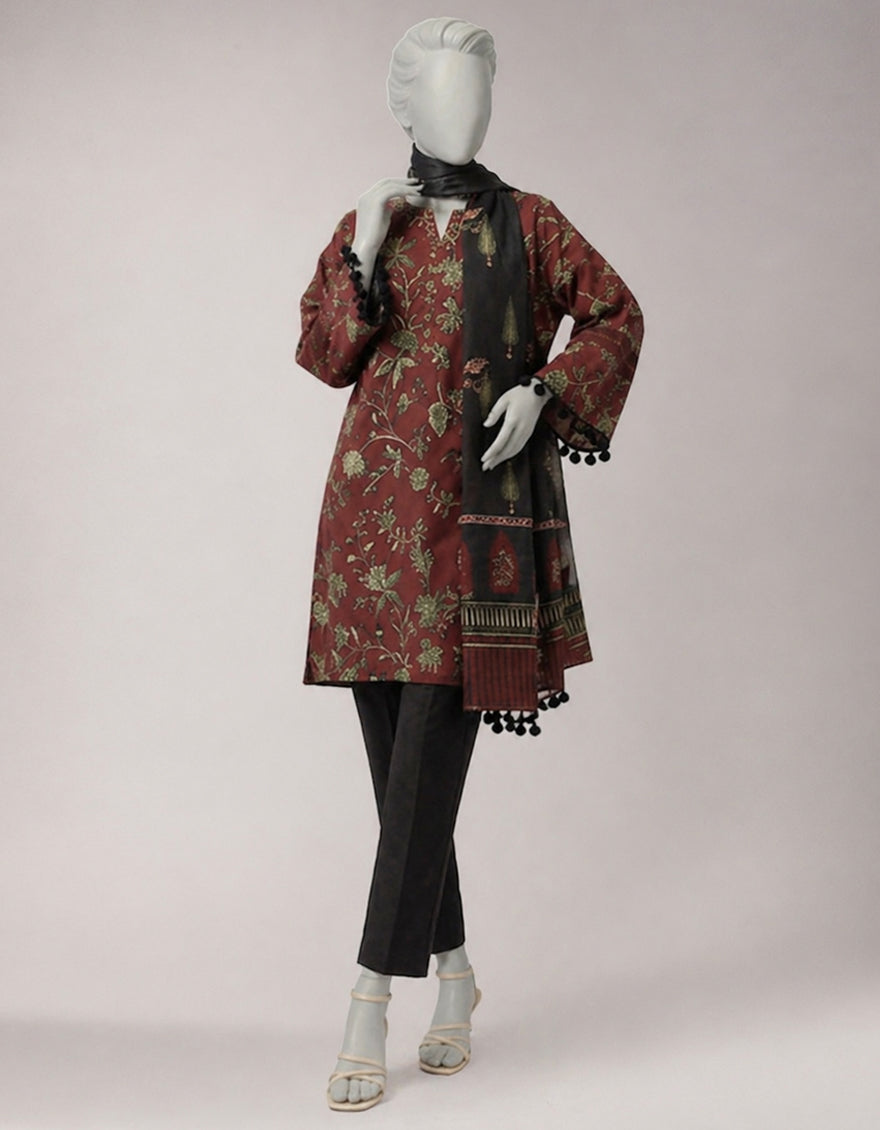 MULTICOLOR LAWN DIGITAL PRINTED UNSTITCHED 2PC