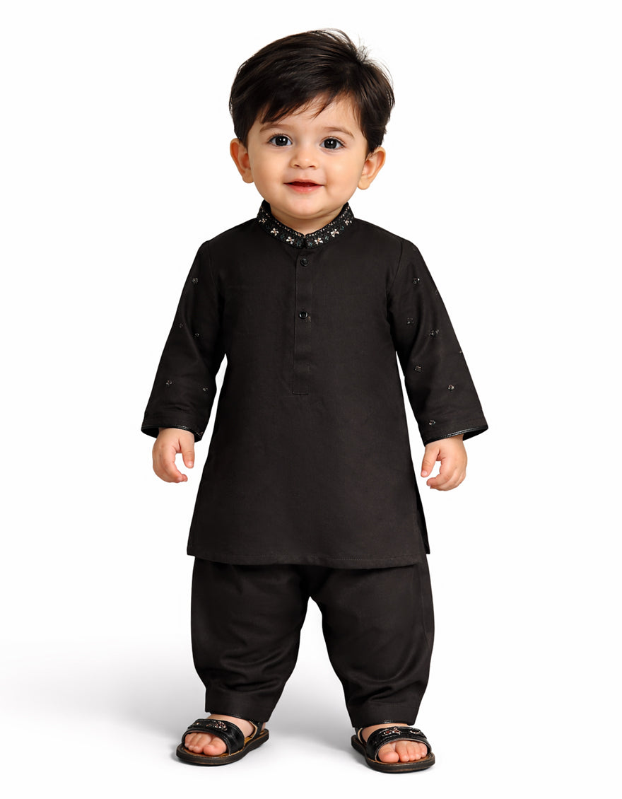 DEEP BROWN FORMAL KAMEEZ SHALWAR
