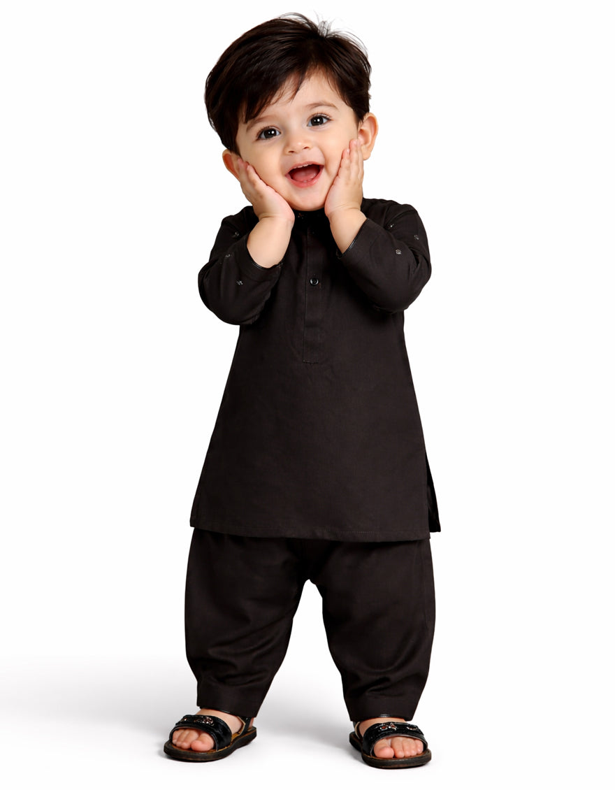 DEEP BROWN FORMAL KAMEEZ SHALWAR