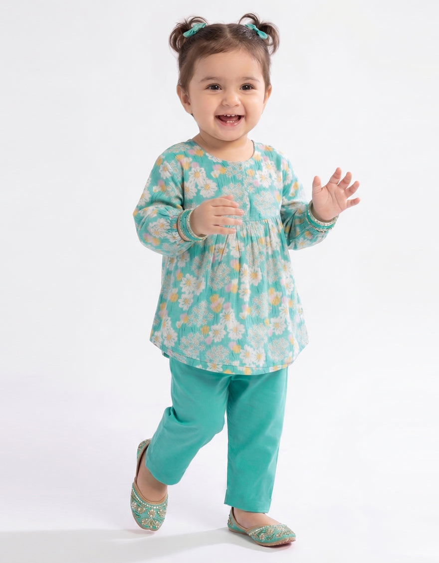 MULTICOLOR LAWN DIGITAL PRINTED STITCHED 2PC