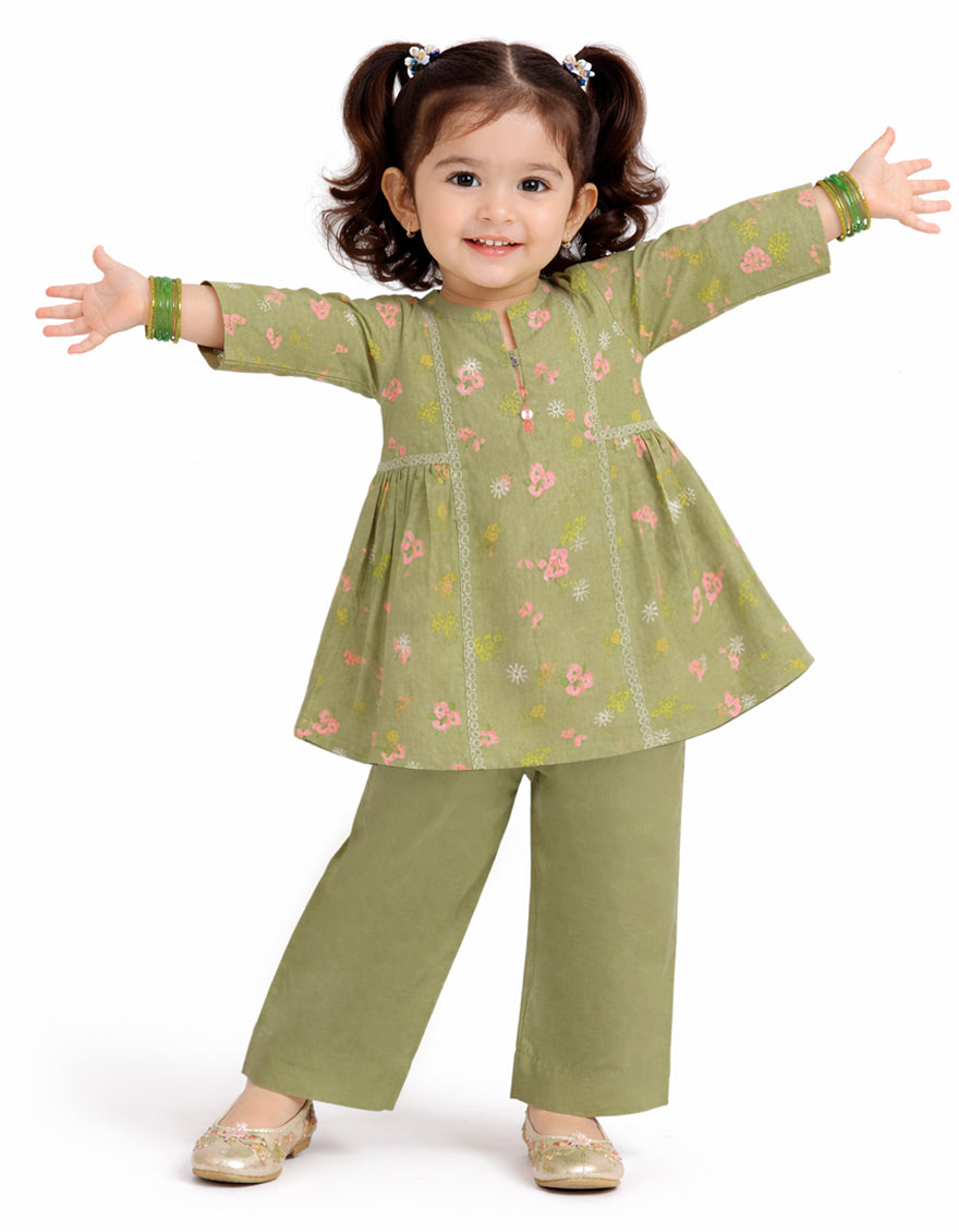 GREEN LAWN SCHIFFLI STITCHED 2PC
