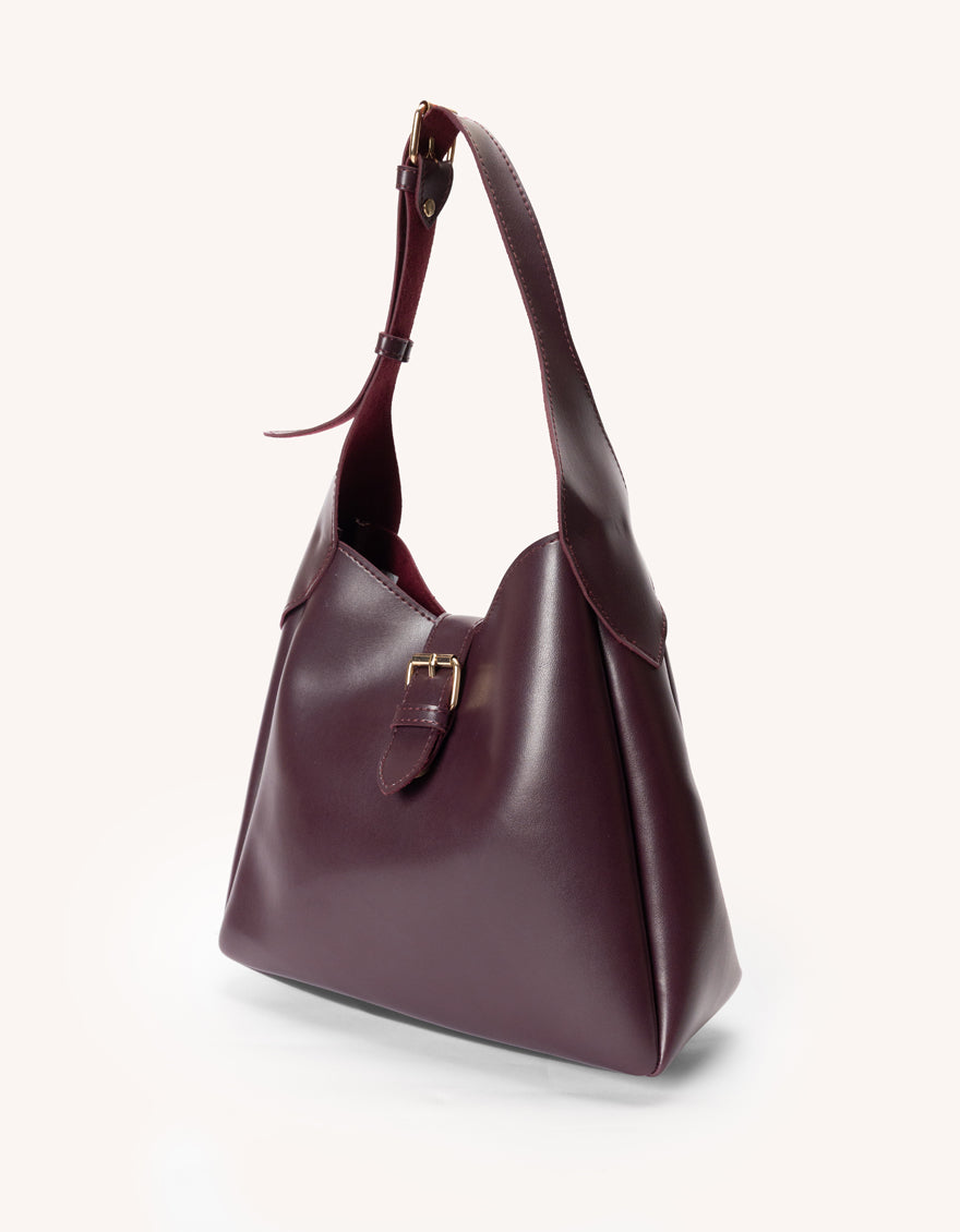 BURGUNDY HANDBAG