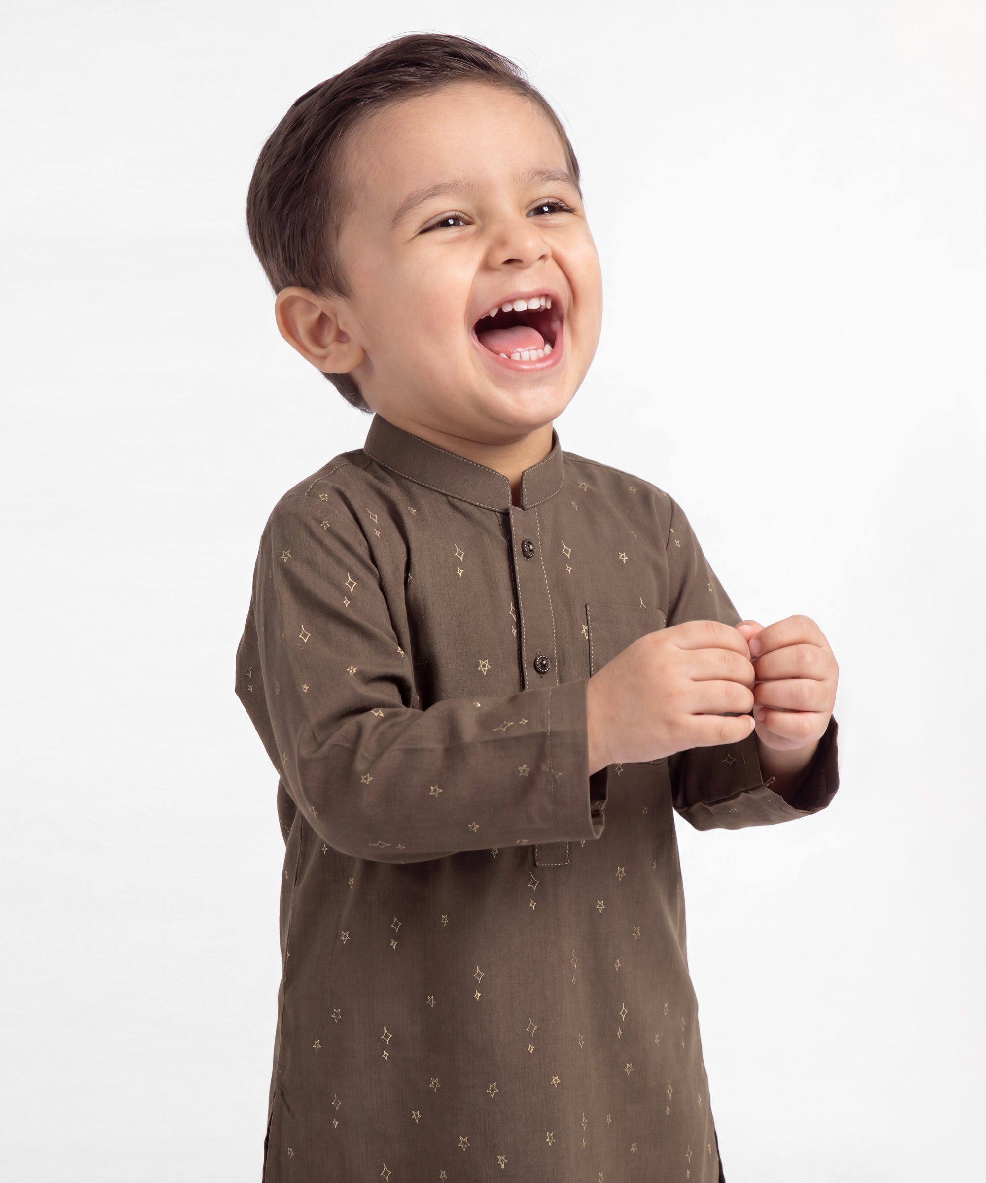 Dark Brown Kameez Shalwar