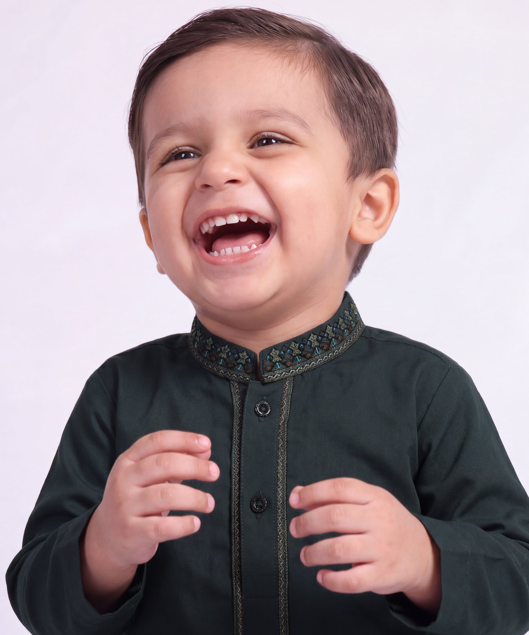 Dark Green Kameez Shalwar