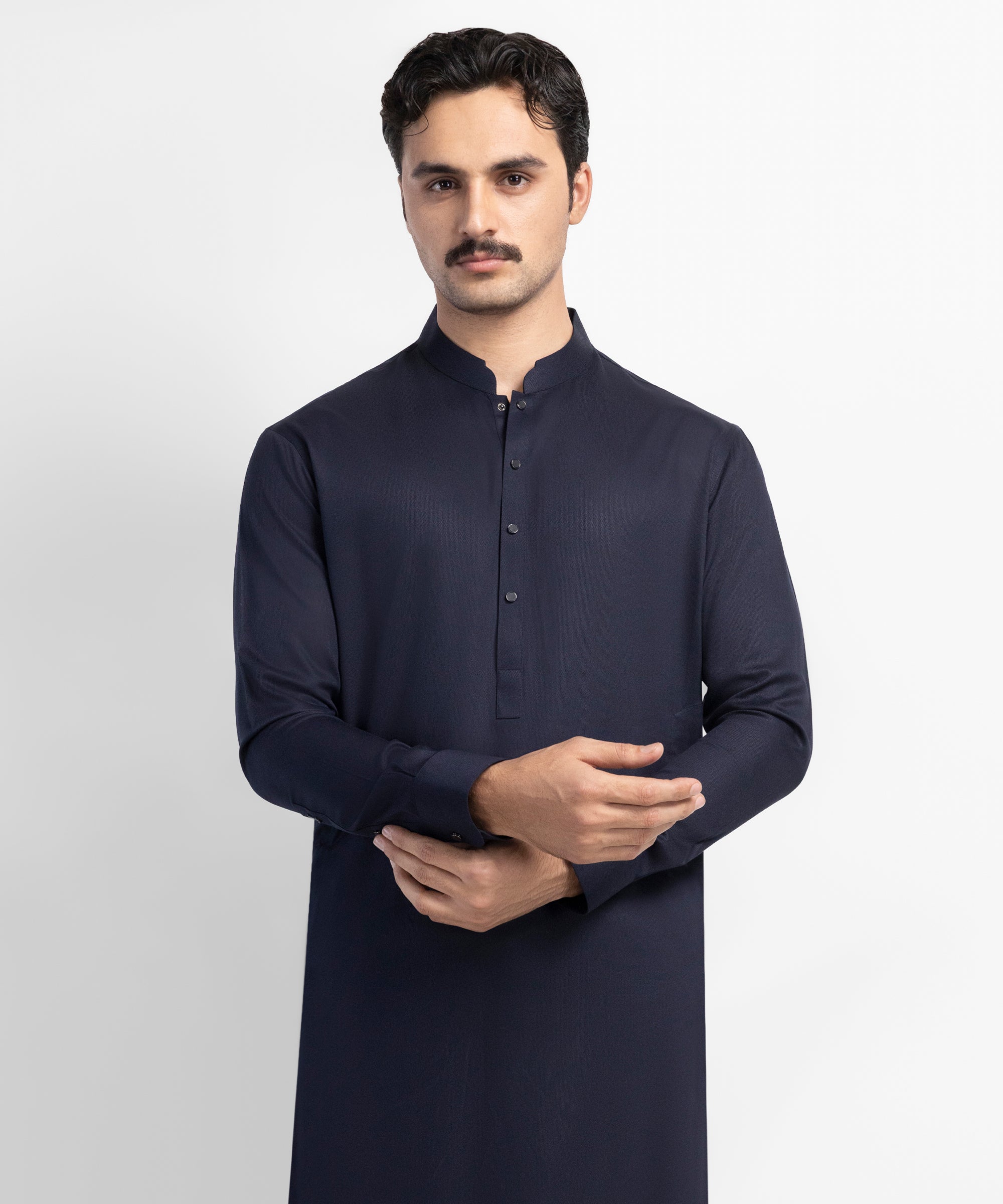 Midnight Blue Viscose Casual Kameez Shalwar