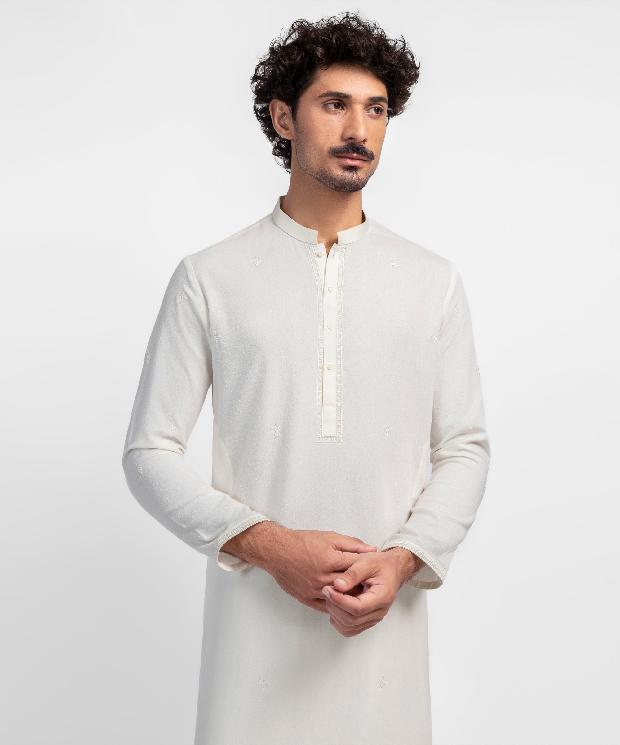 Off White Formal Ayudia Kameez Shalwar