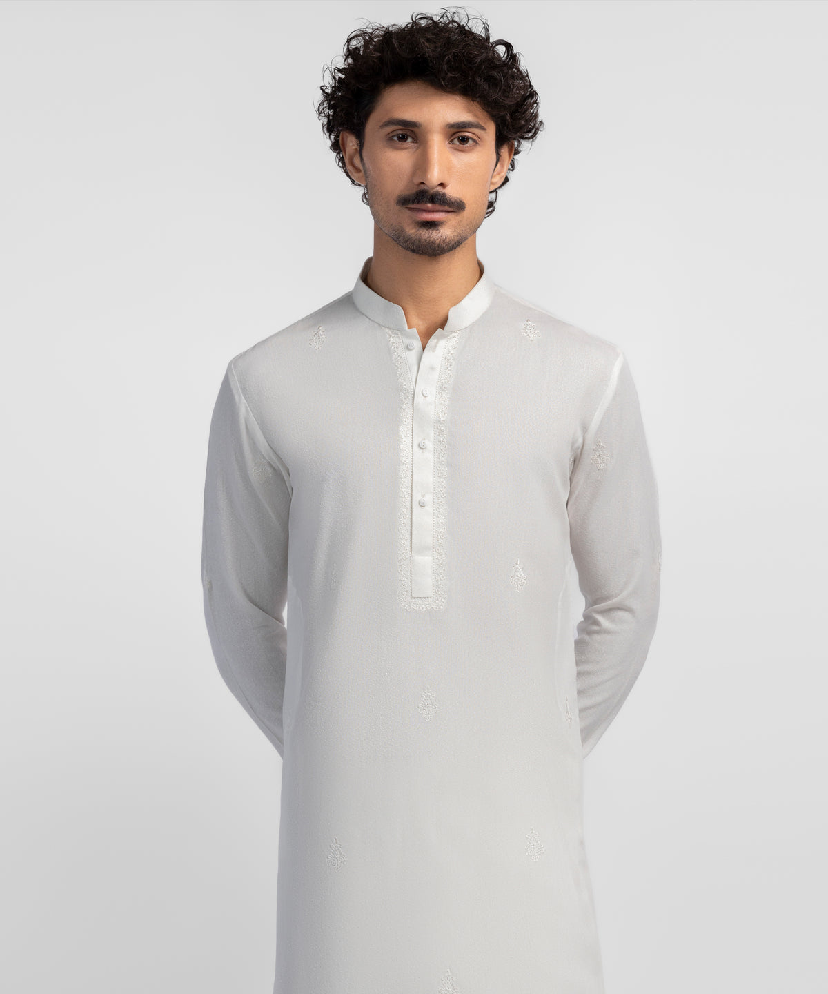 White Formal Ayudia Kameez Shalwar