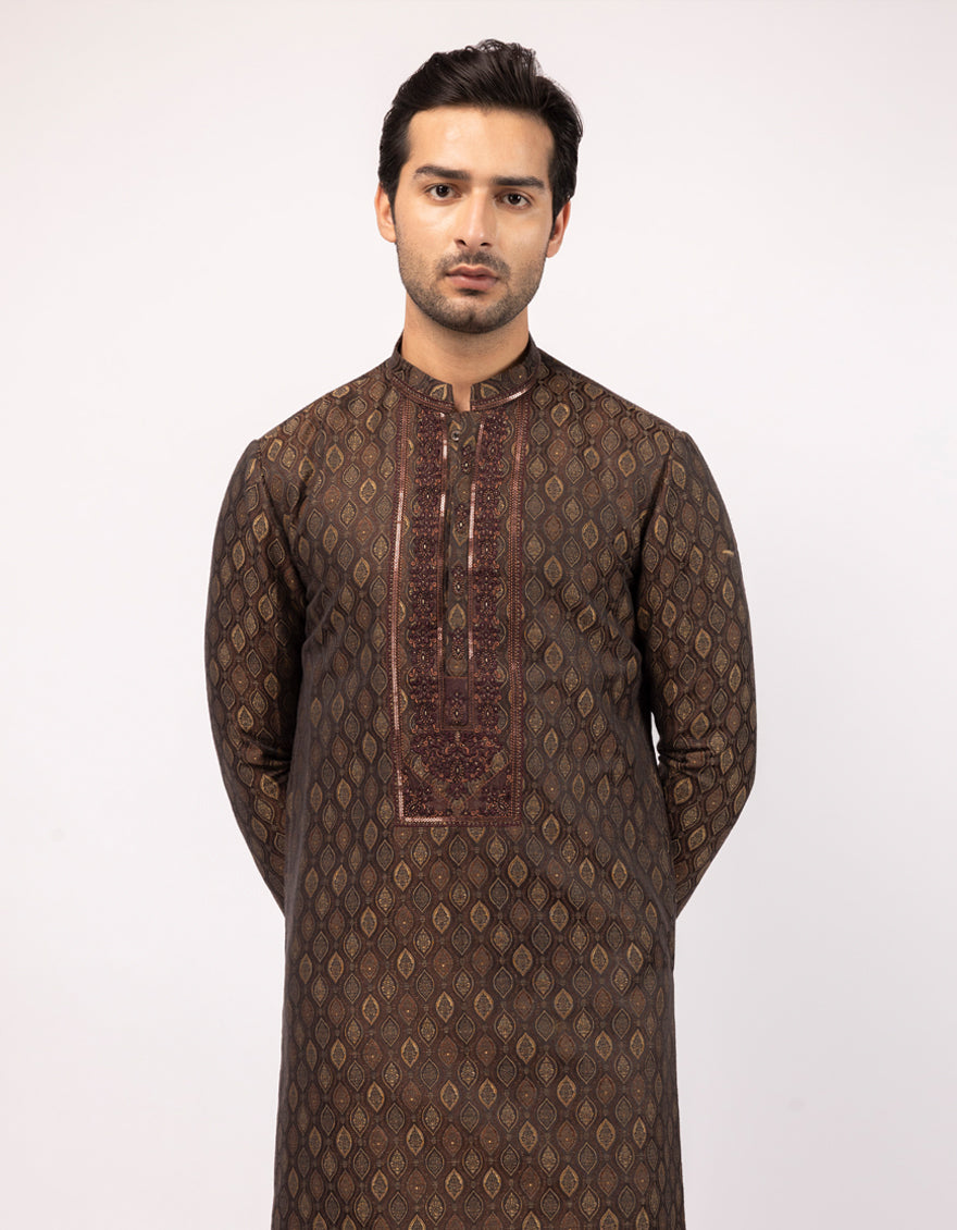 BROWN FORMAL KURTA