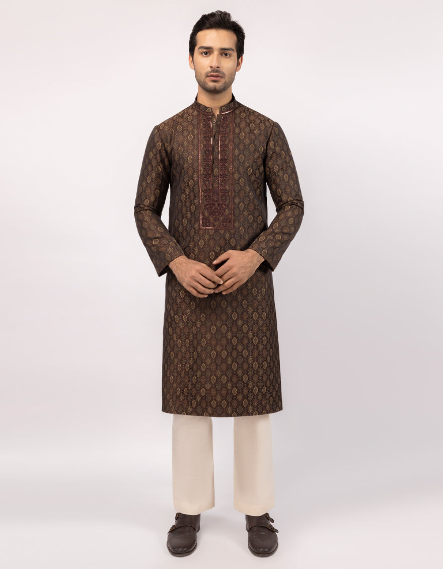 BROWN FORMAL KURTA