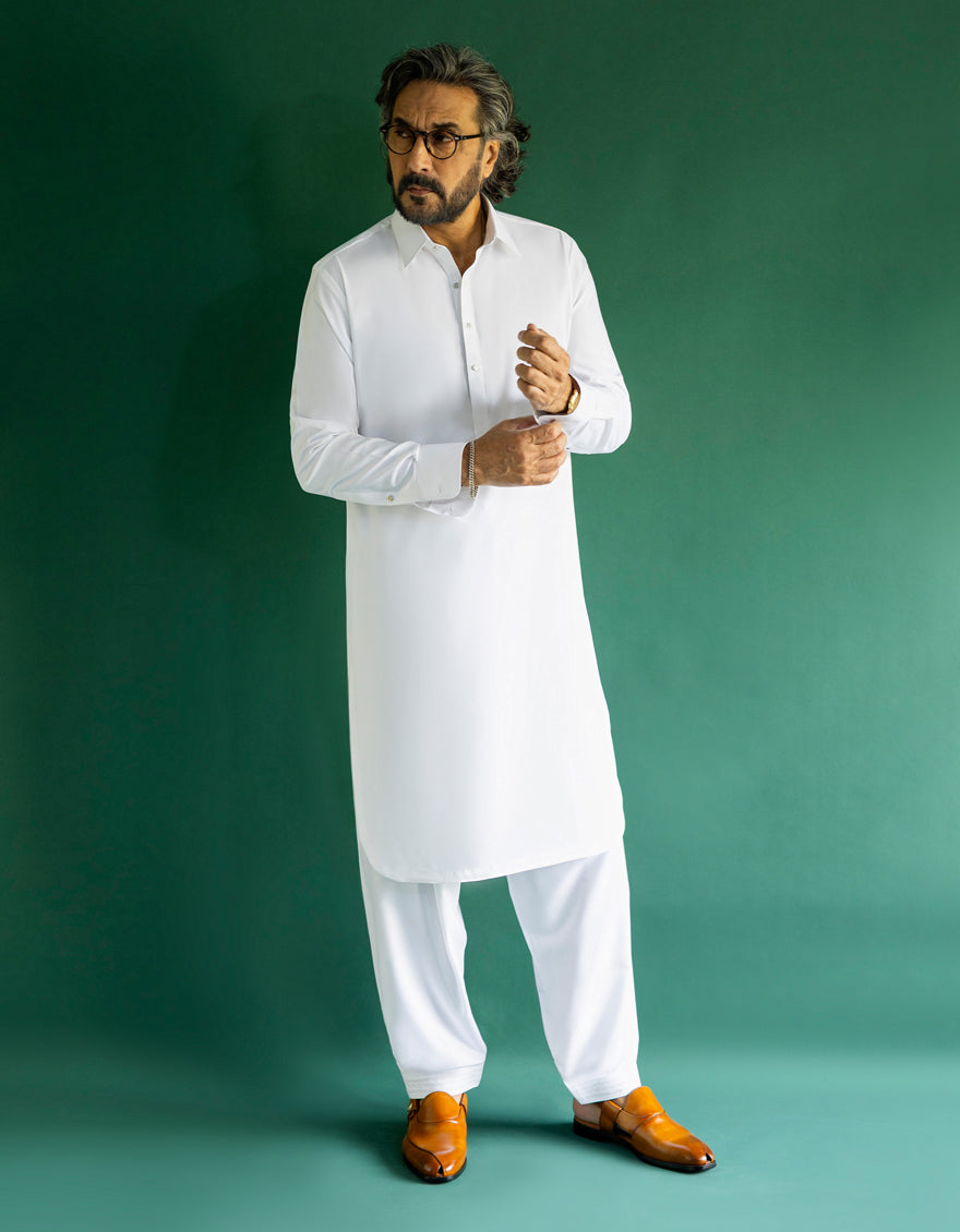 WHITE BOSKI UNSTITCHED FABRIC