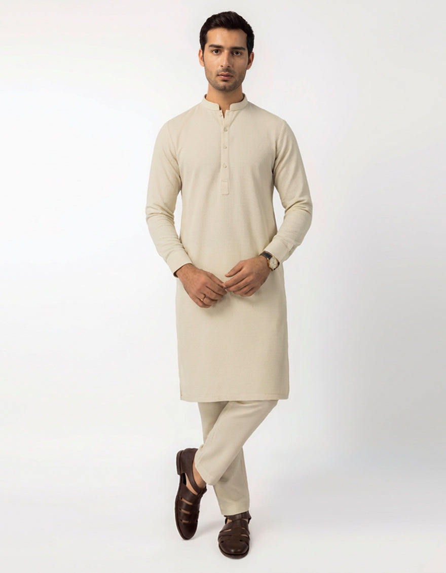 BEIGE UNSTITCHED FABRIC