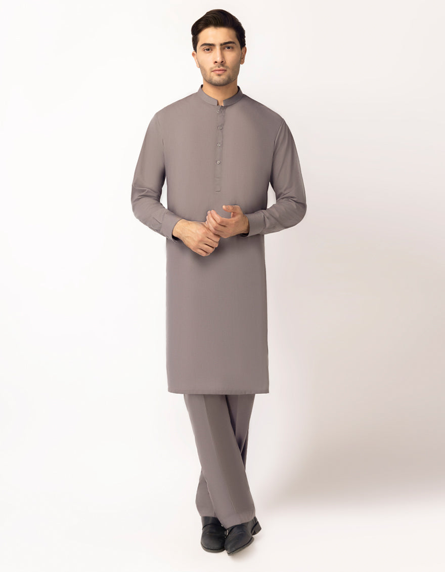 MAUVE UNSTITCHED KAMEEZ SHALWAR FABRIC