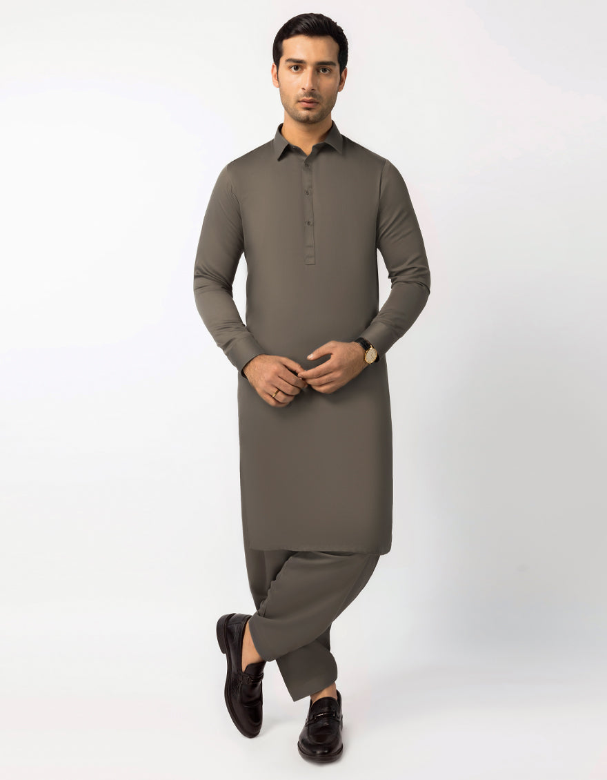 MUD GREY UNSTITCHED FABRIC