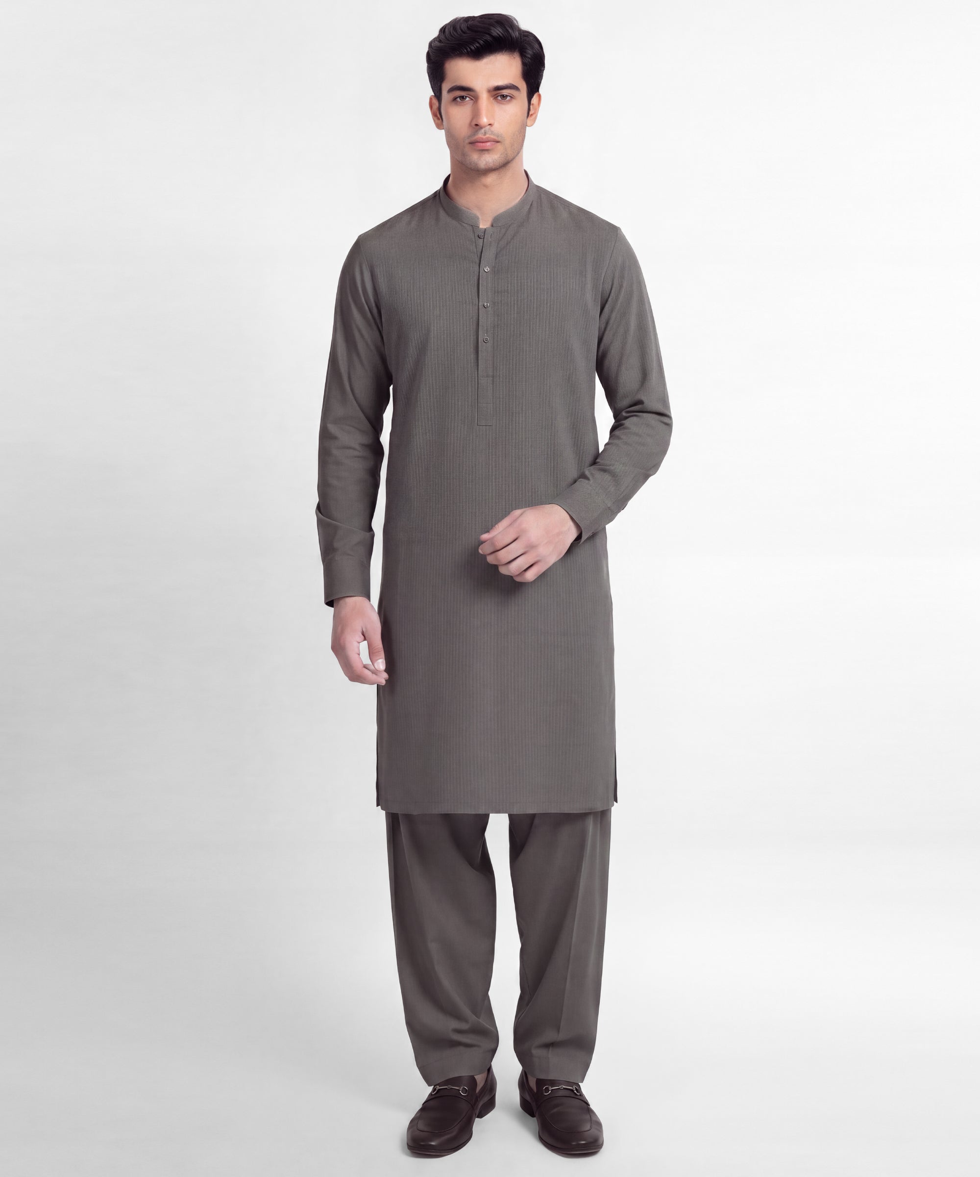 Grey Unstitched Fabric