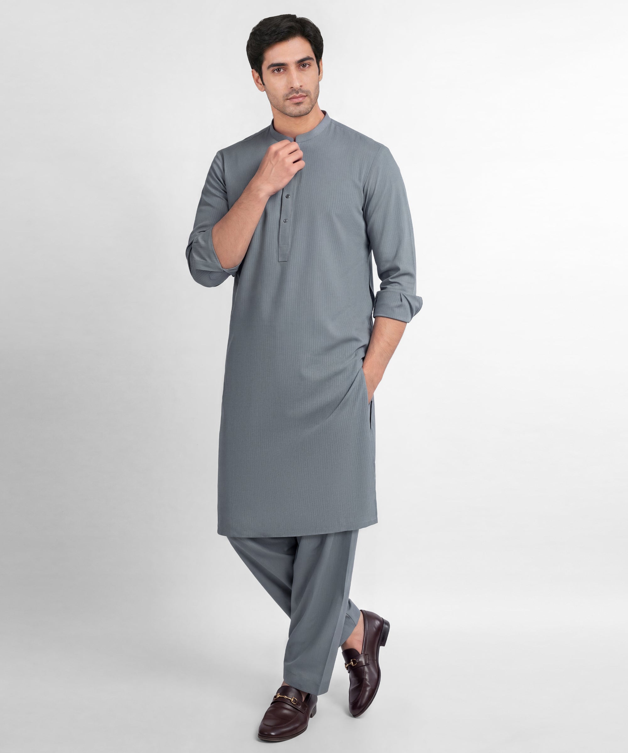 Camel Blue Unstitched Fabric
