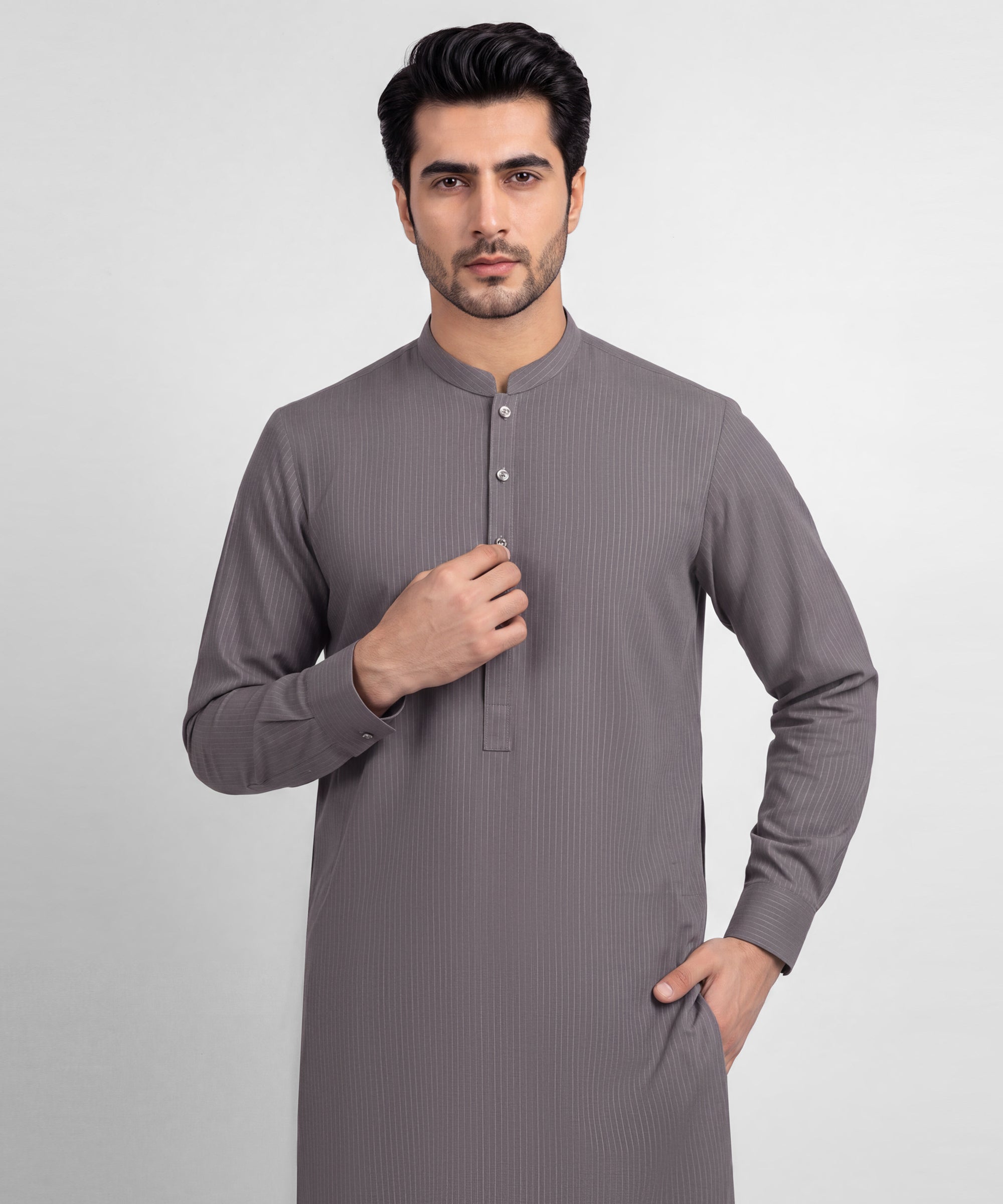 Light Grey Unstitched Fabric