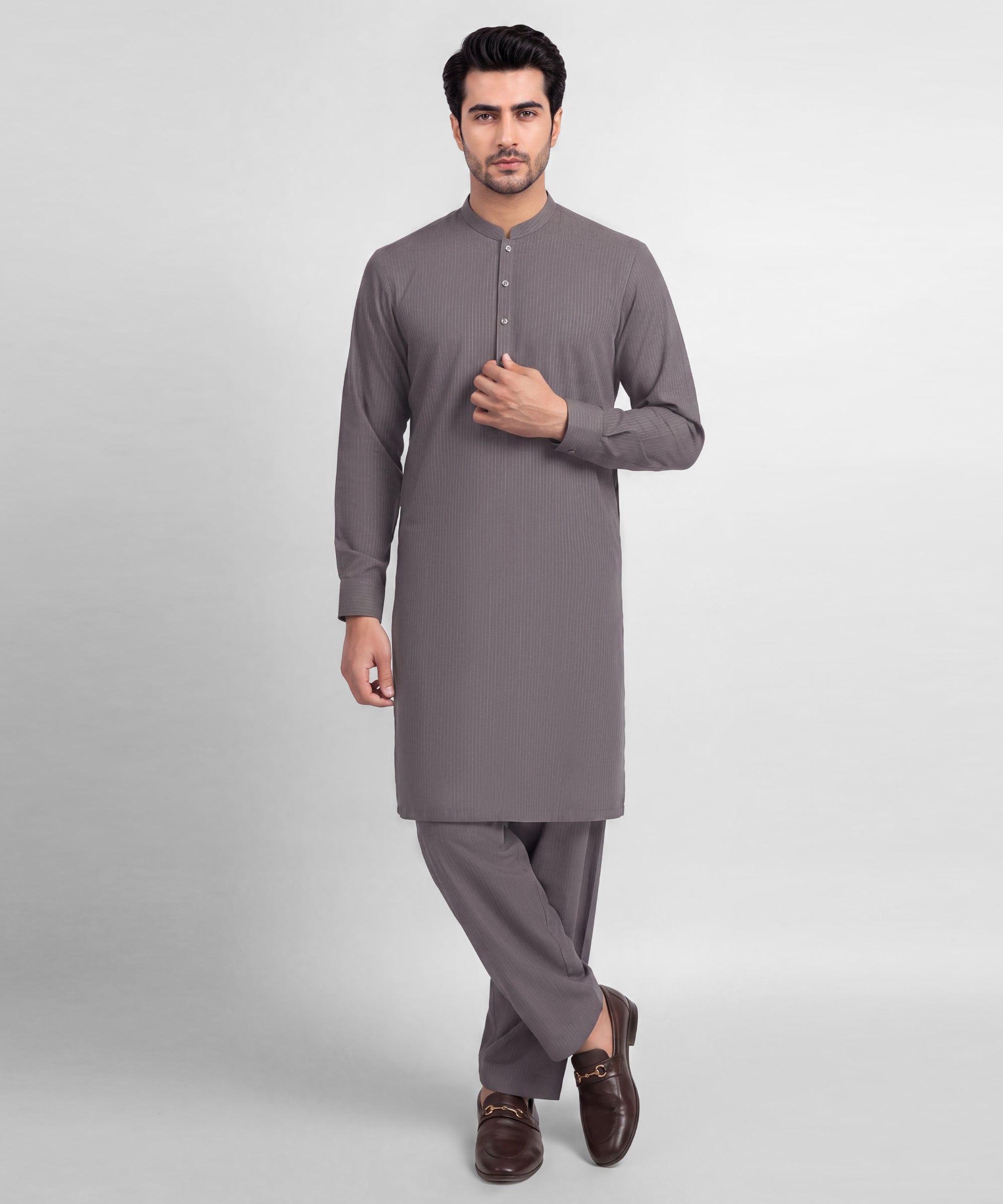 Light Grey Unstitched Fabric