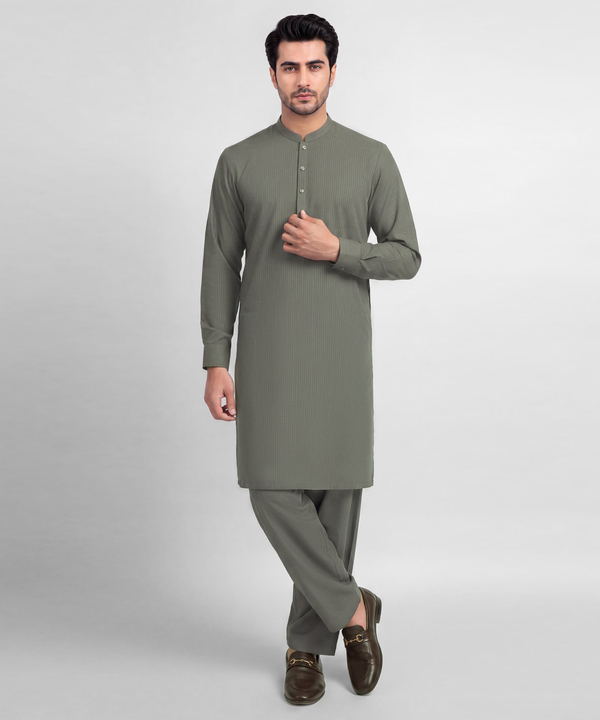 Grey Unstitched Fabric
