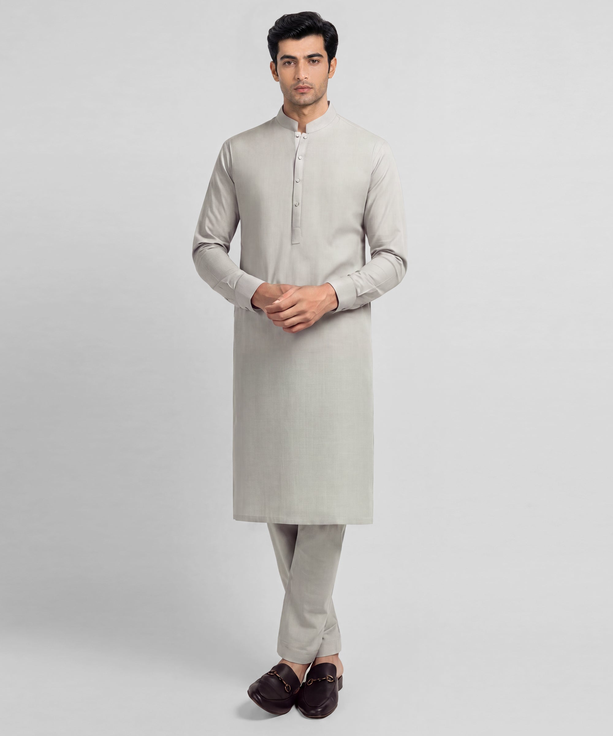 Ash Grey Unstitched Fabric