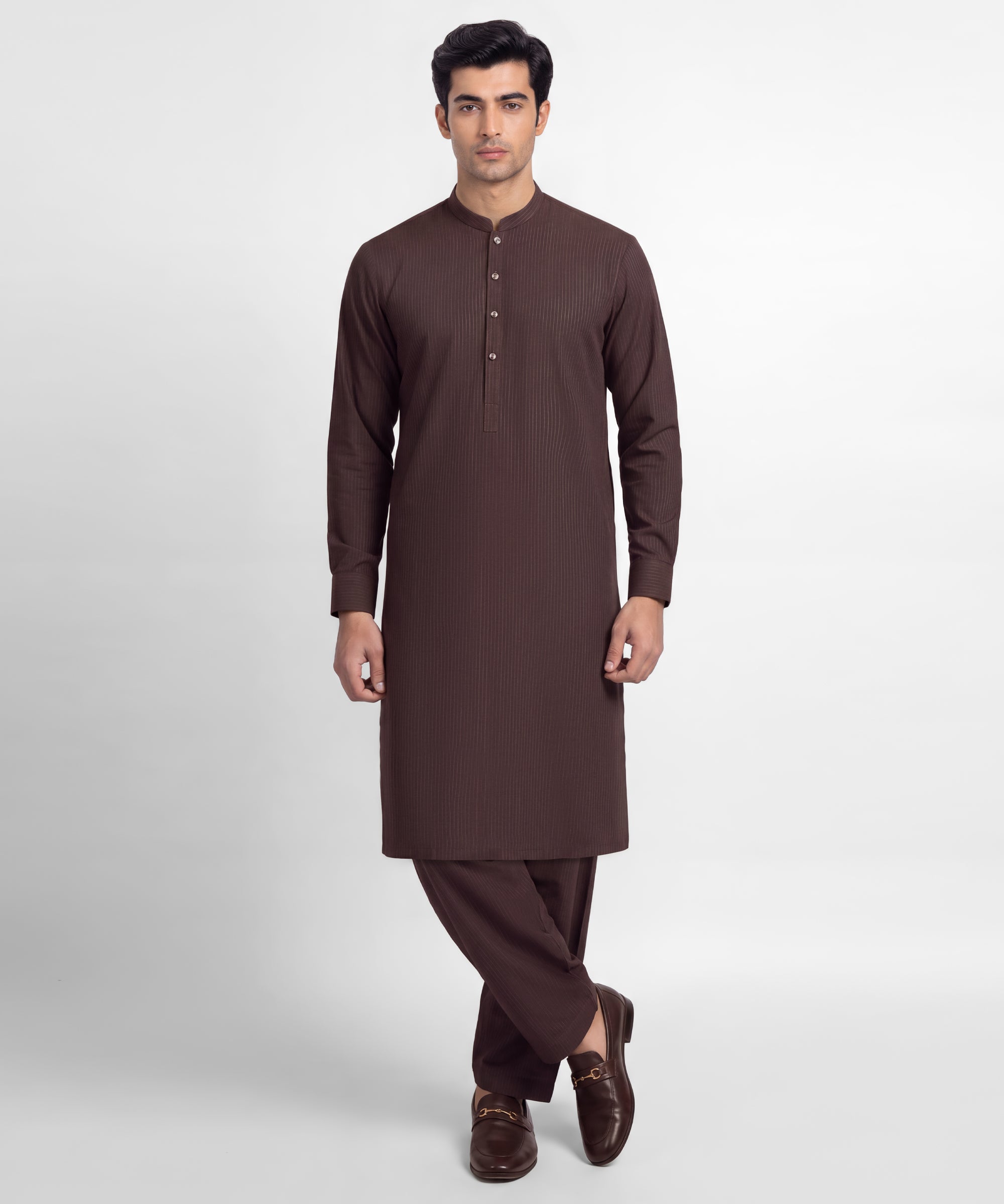 Deep Brown Unstitched Fabric