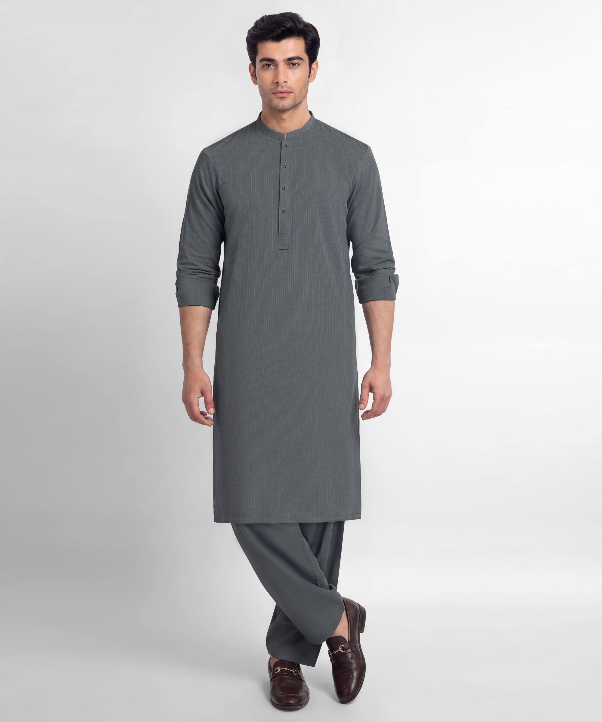Deep Grey Unstitched Fabric