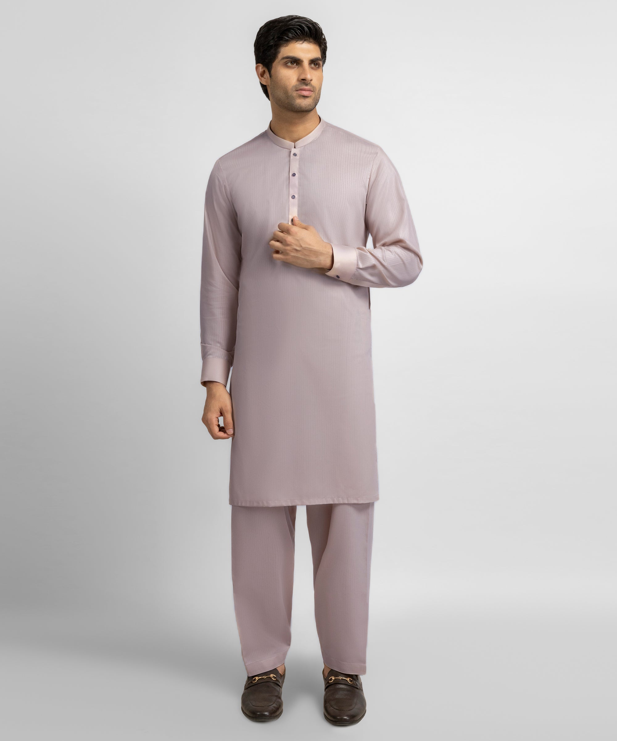 Tea Pink Unstitched Suit