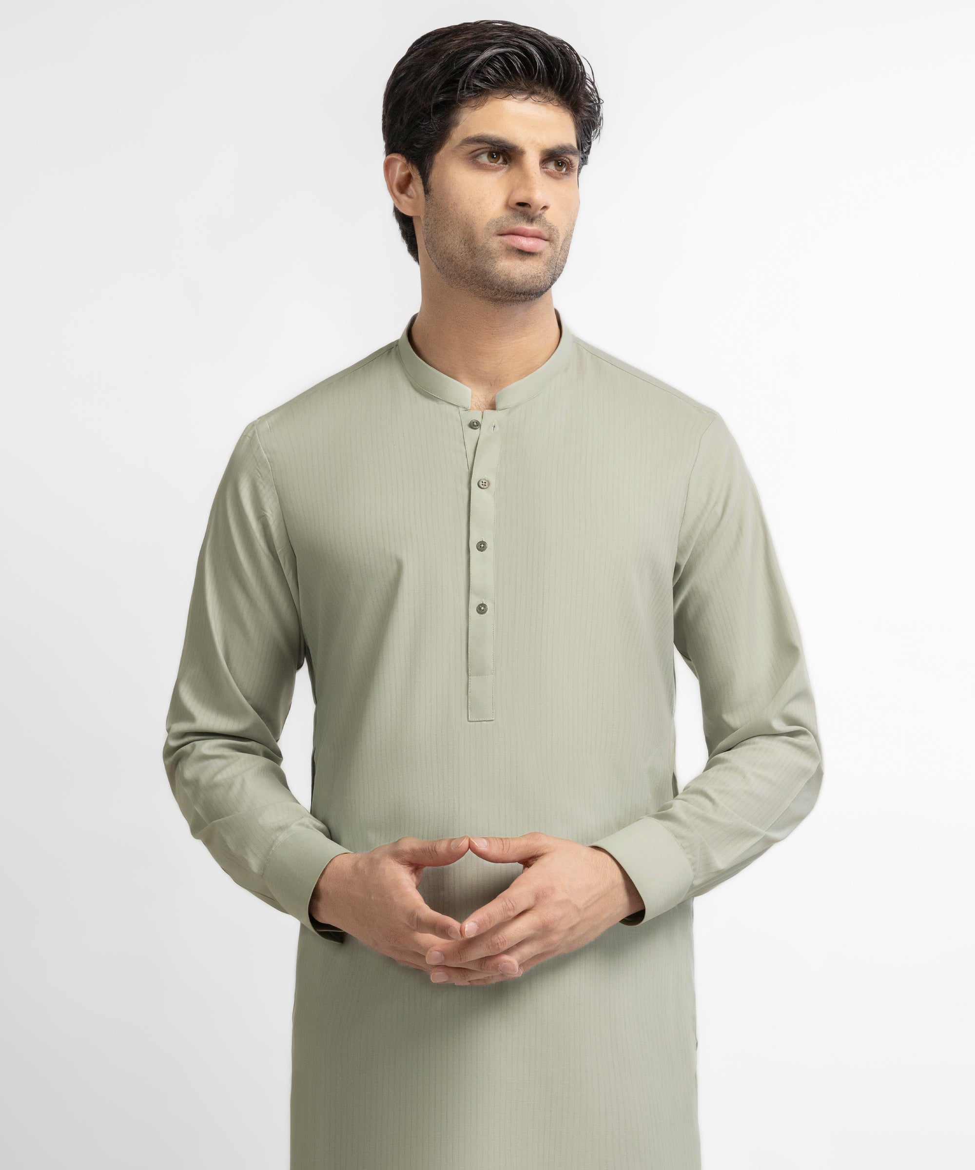 Pale Green Unstitched Suit
