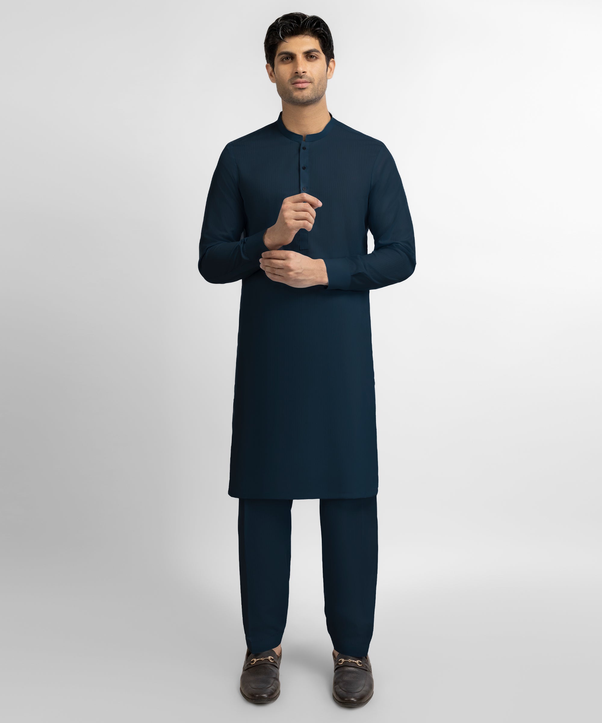Navy Blue Unstitched Suit