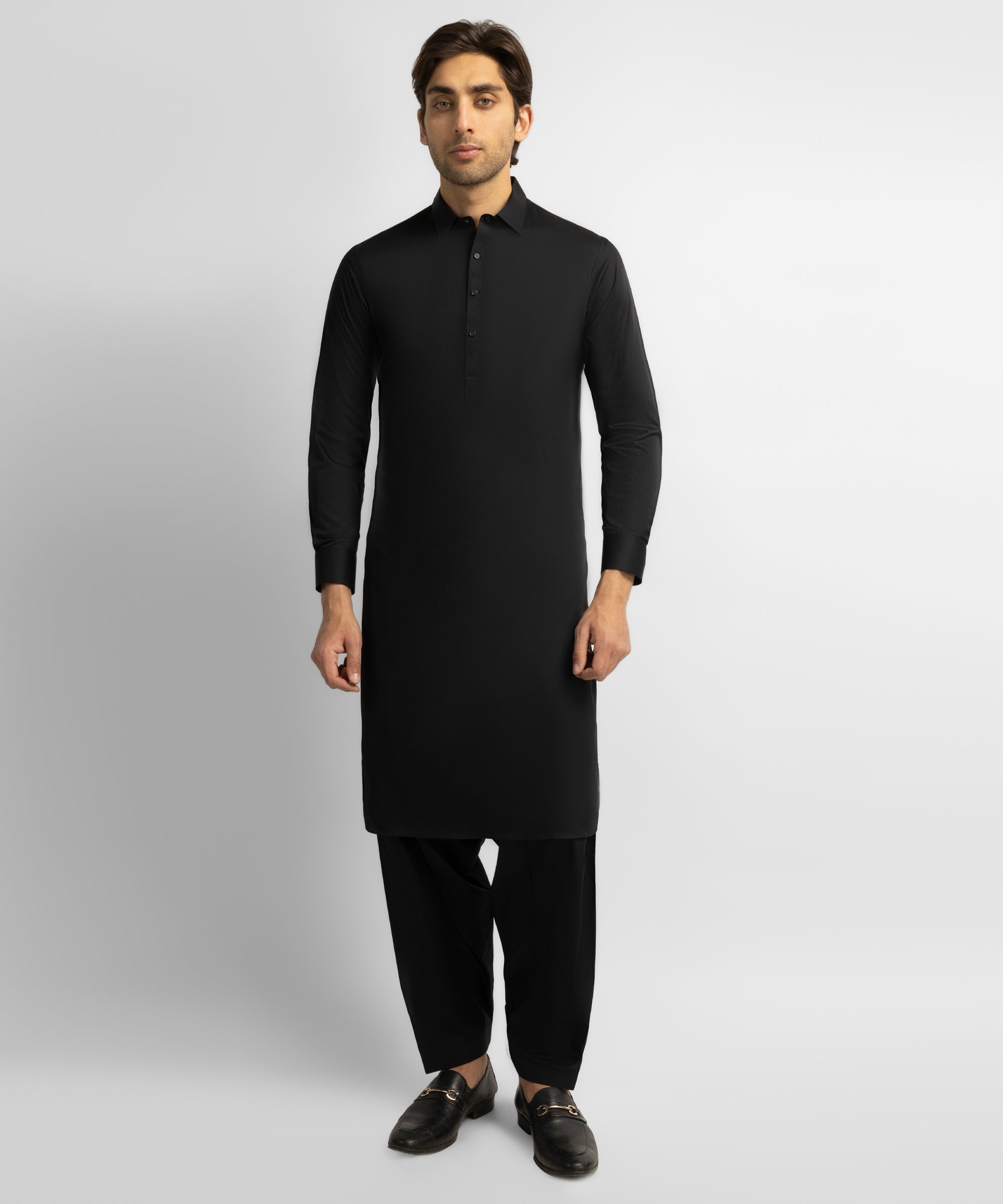 Black Unstitched Fabric