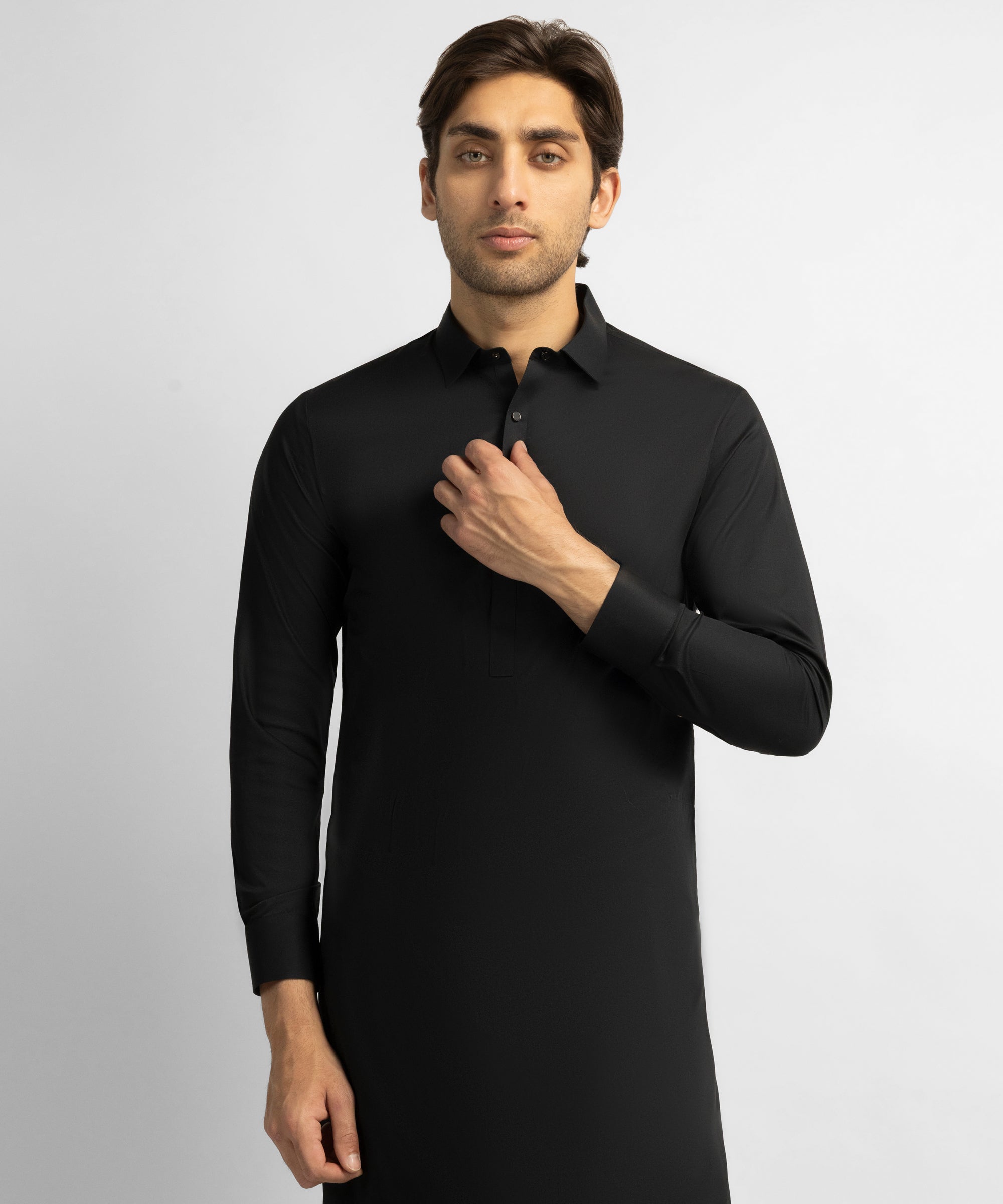 Black Unstitched Fabric