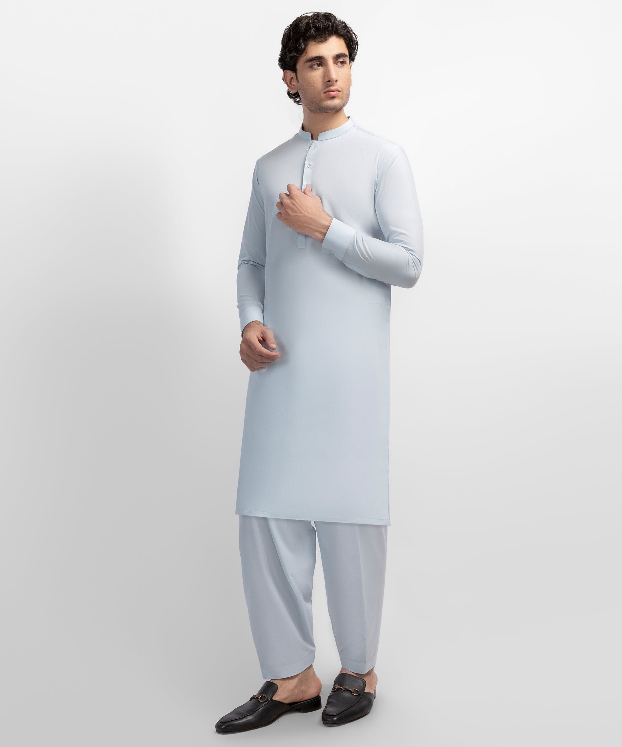 Sky Blue Unstitched Suit