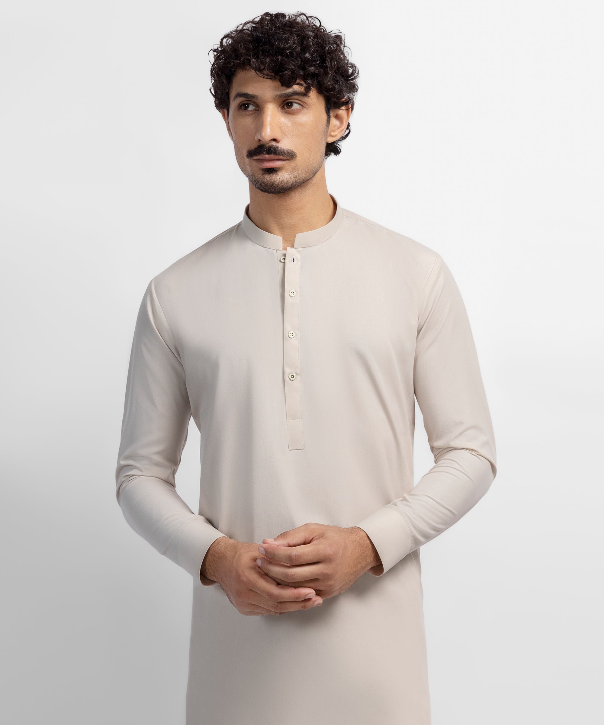 Beige Unstitched Suit