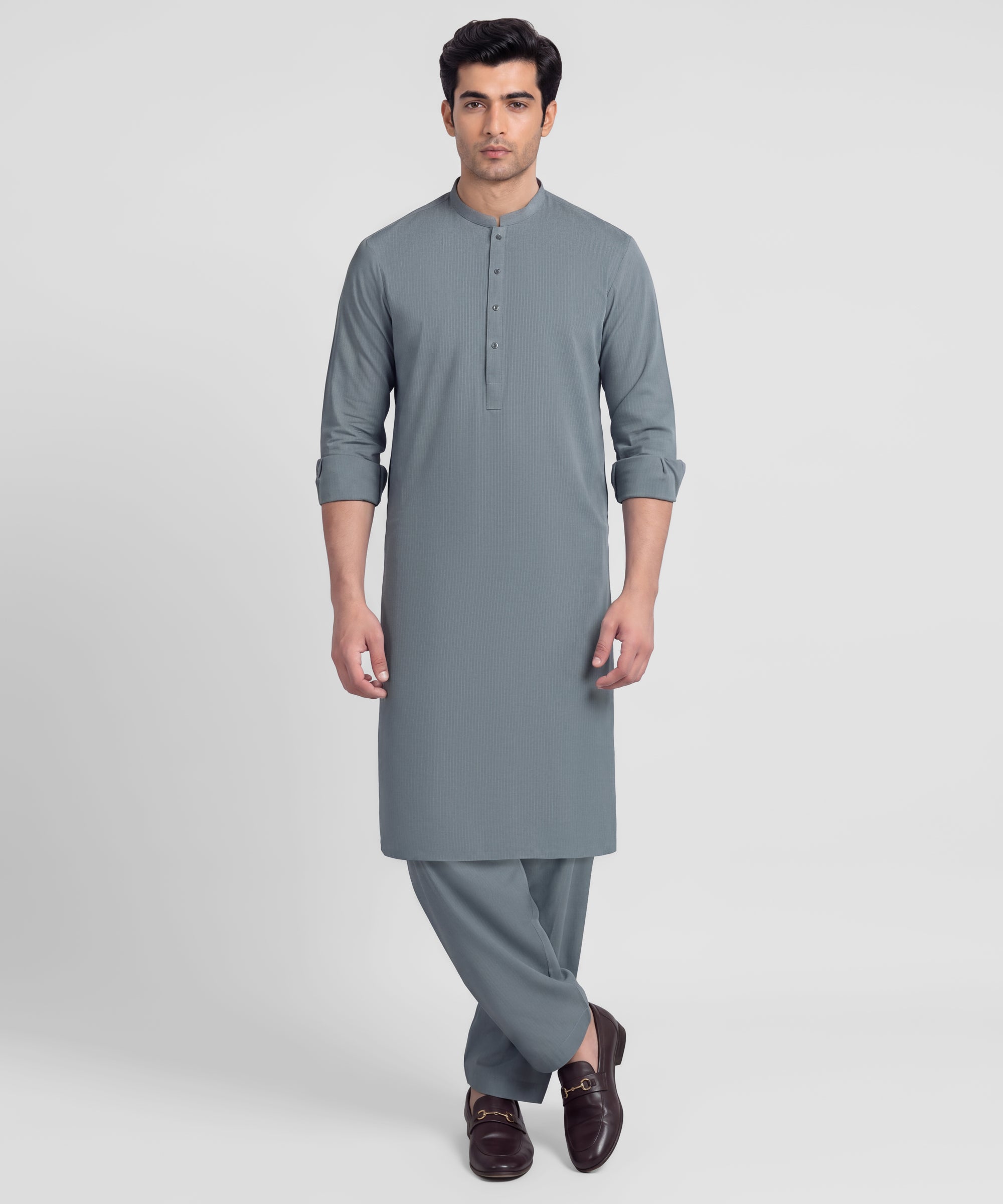 Powder Blue Unstitched Suit
