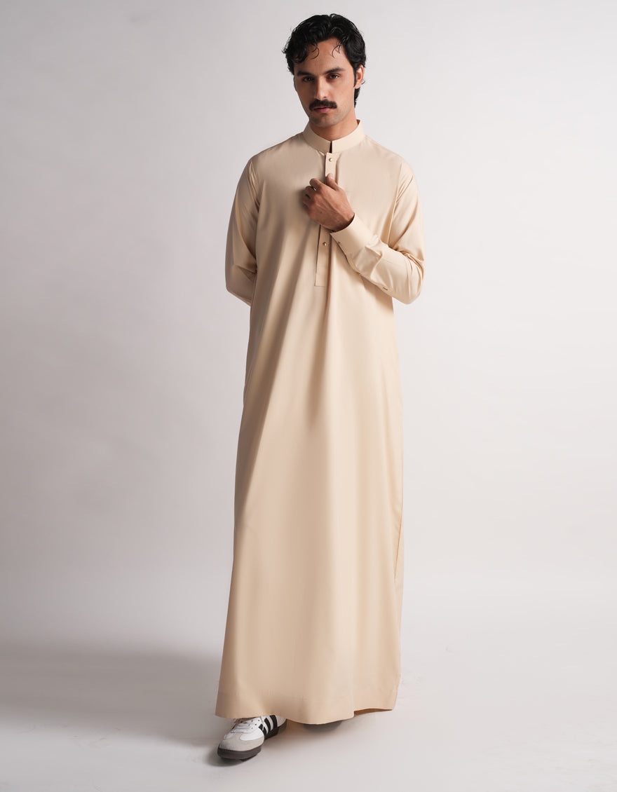 BEIGE CASUAL JUBBA