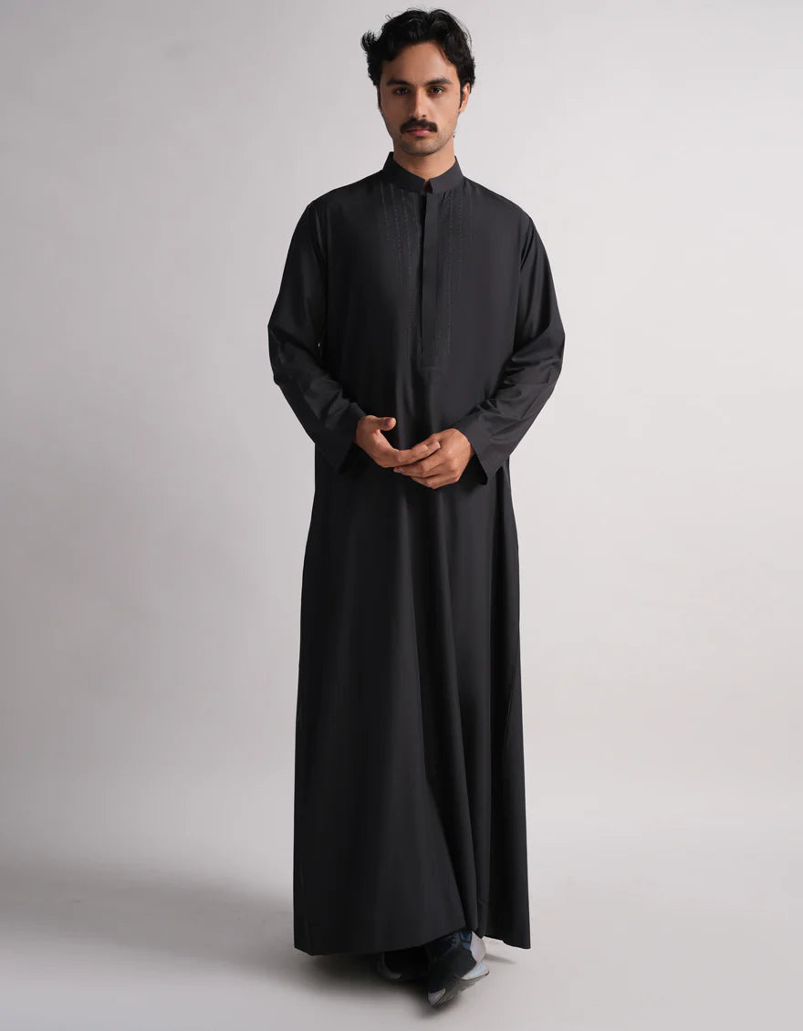 DARK GREY SEMI-FORMAL JUBBA